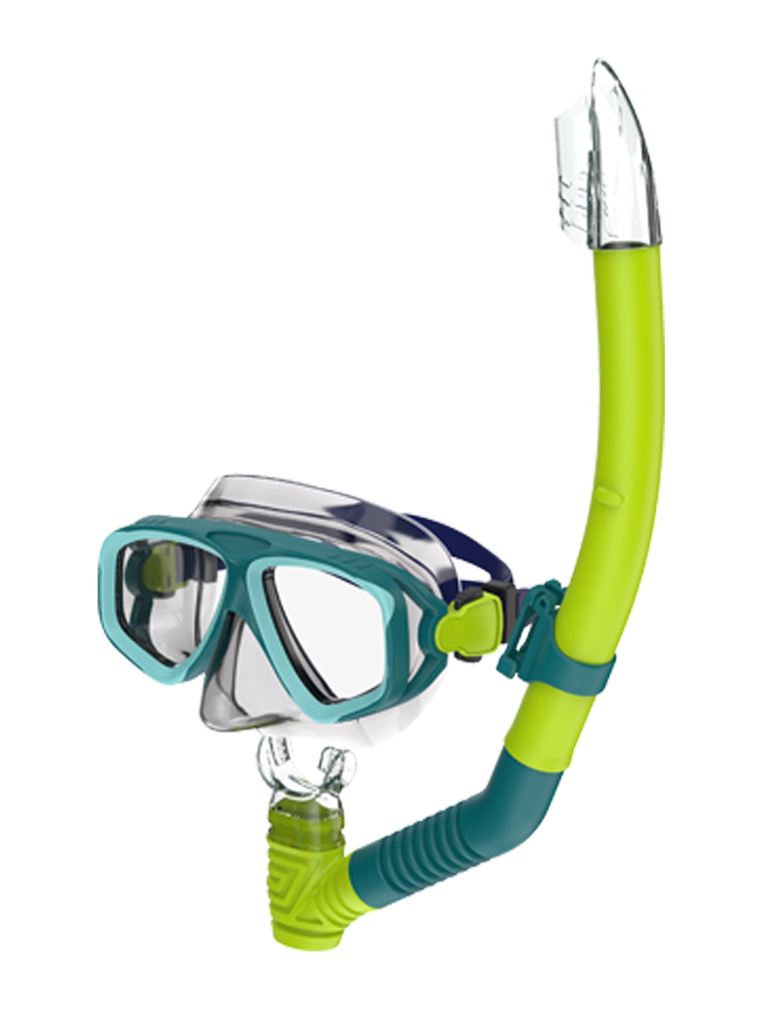 Ensemble masque et tuba de plongée Aventure pour adulte - Vert
