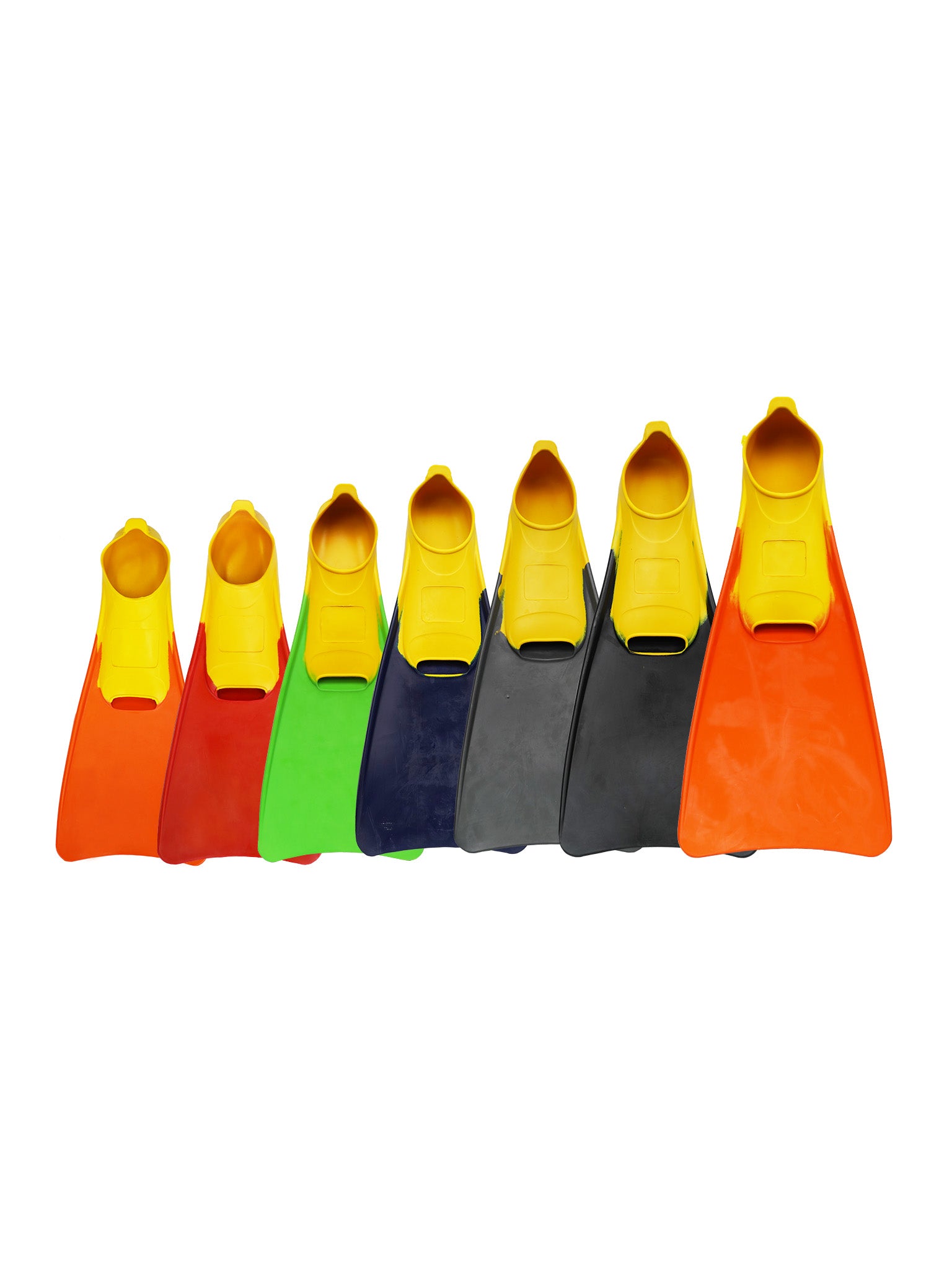 Palmes de natation bicolores