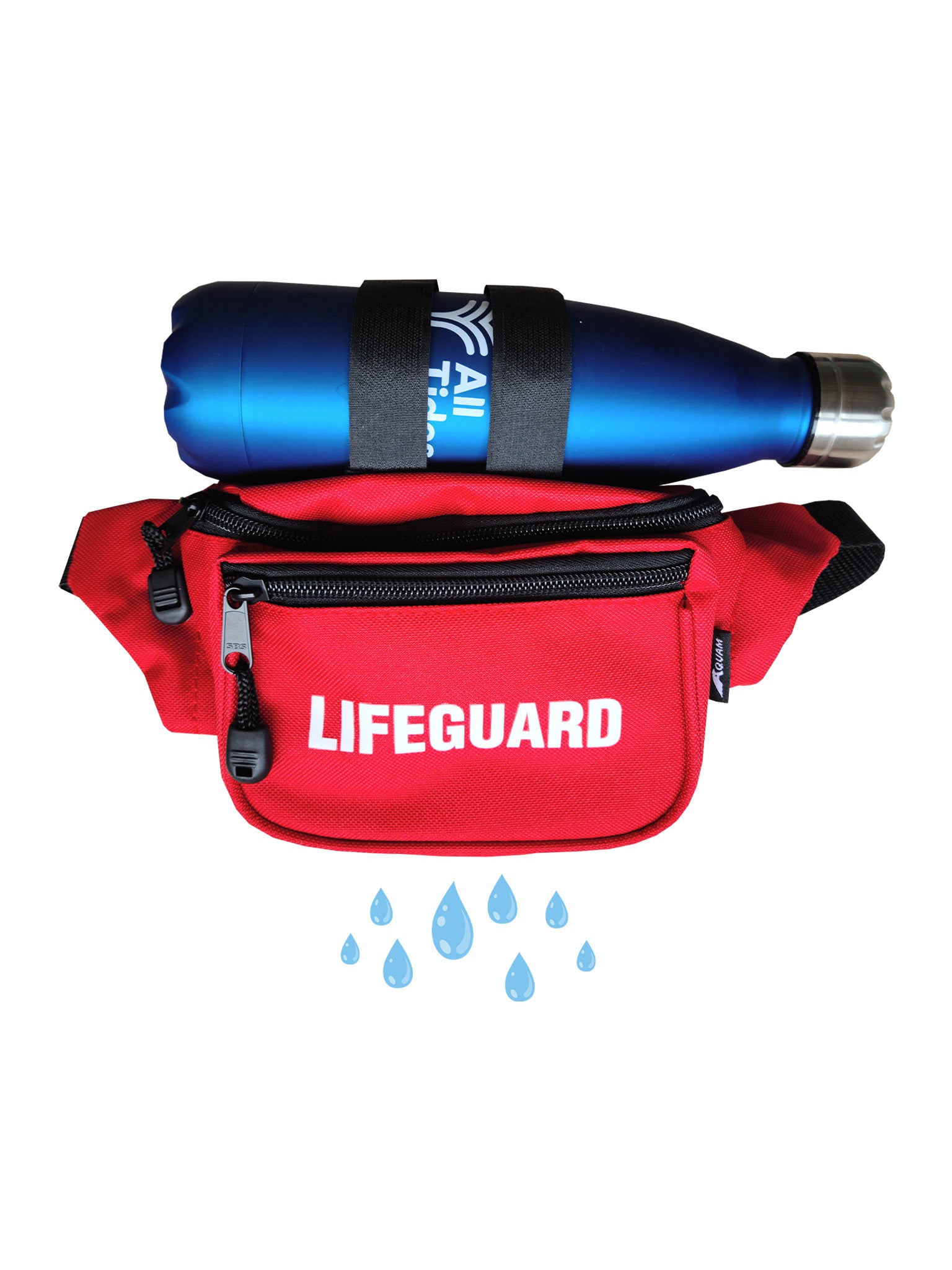 Pochette A La Taille Deluxe Rouge "Lifeguard"
