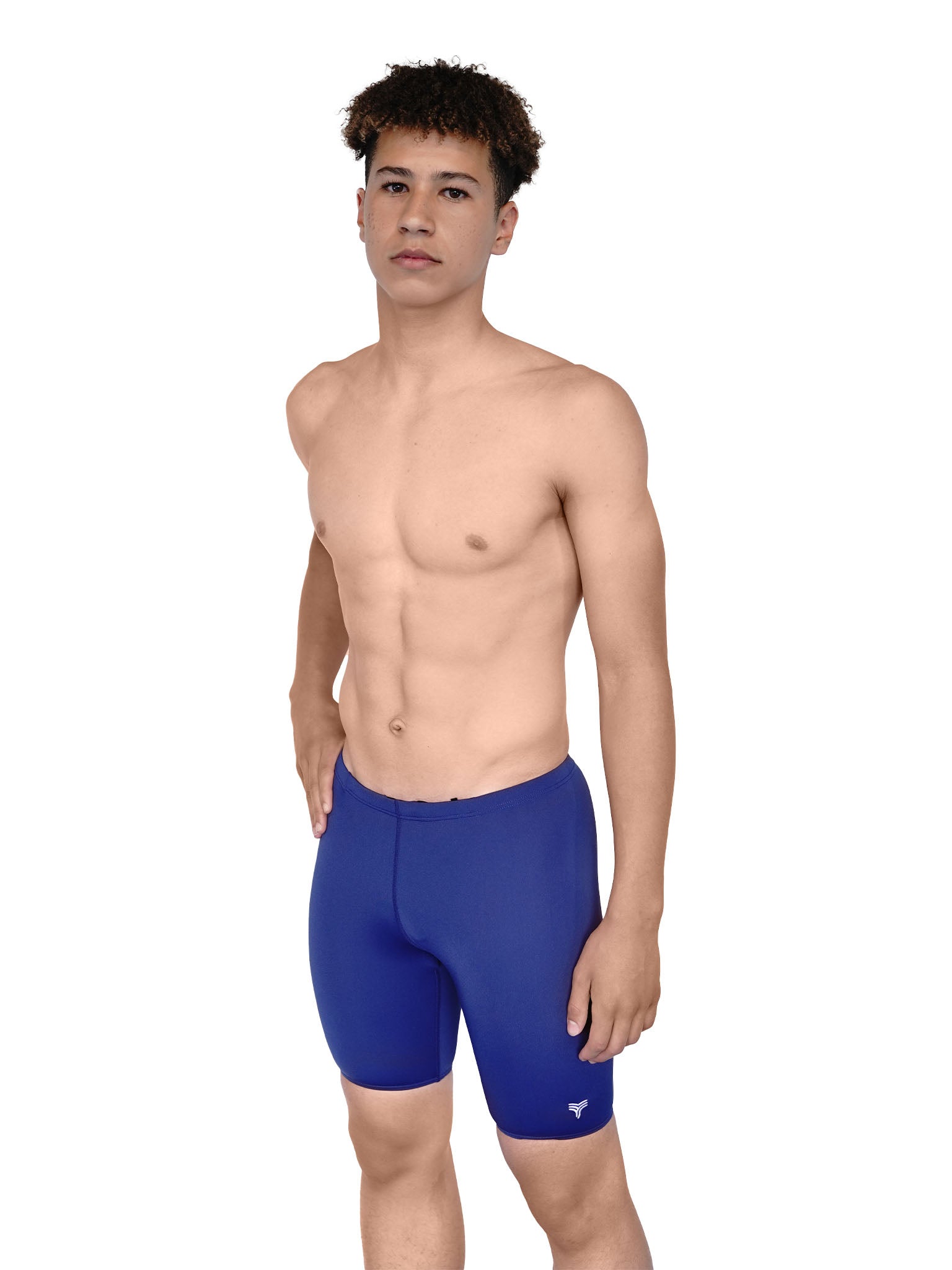 Men's Solid Jammer Swimsuit - Navy