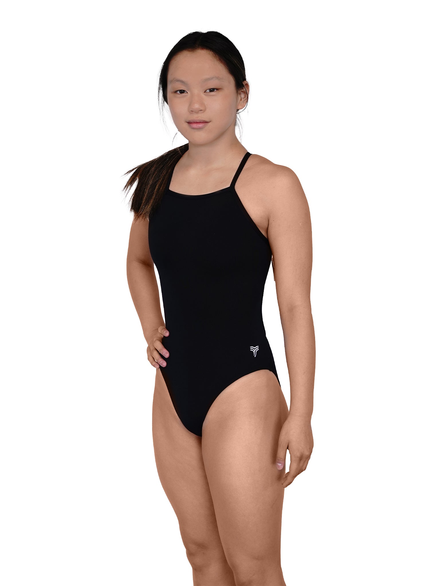 Maillot de bain une-pièce Sport Back pour femmes - Noir