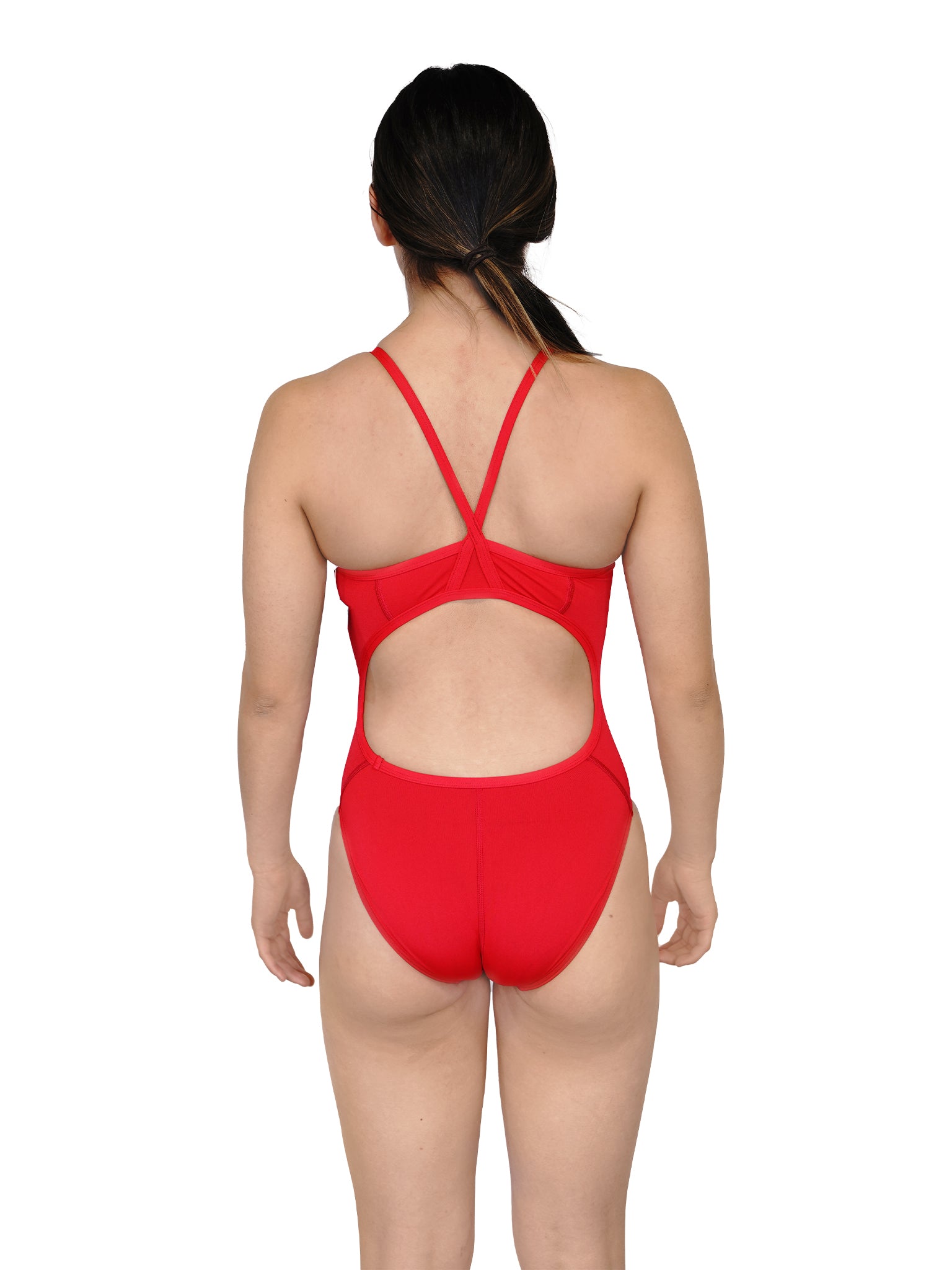 Maillot de bain une-pièce Sport Back pour femmes - Rouge