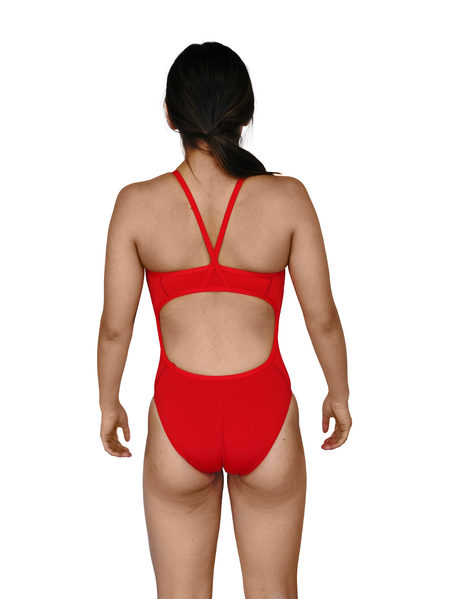 Maillot de bain une-pièce Sport Back pour femmes - Lifeguard rouge