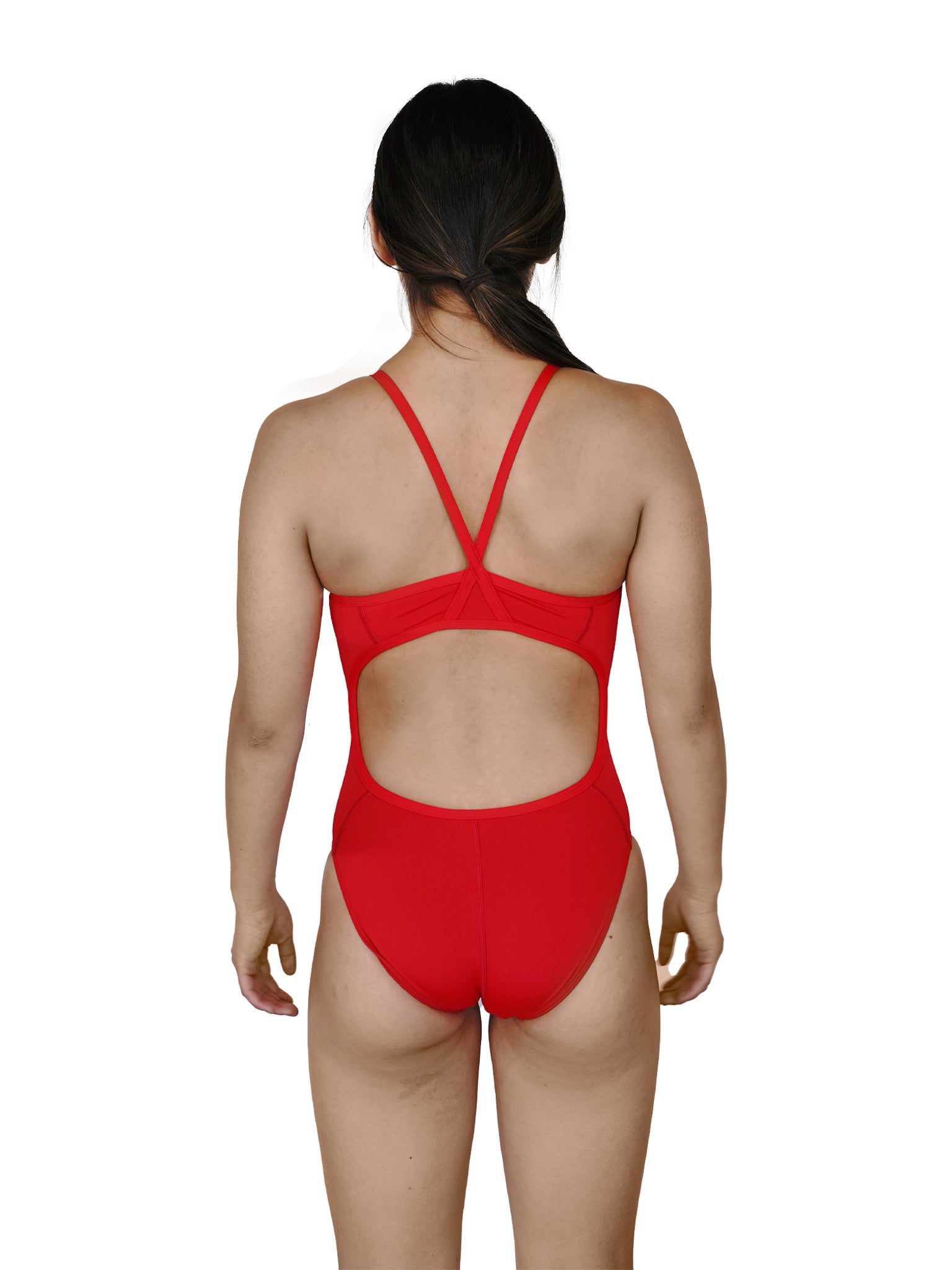 Maillot de bain Sport Back une-pièce pour femmes - Sauveteur rouge