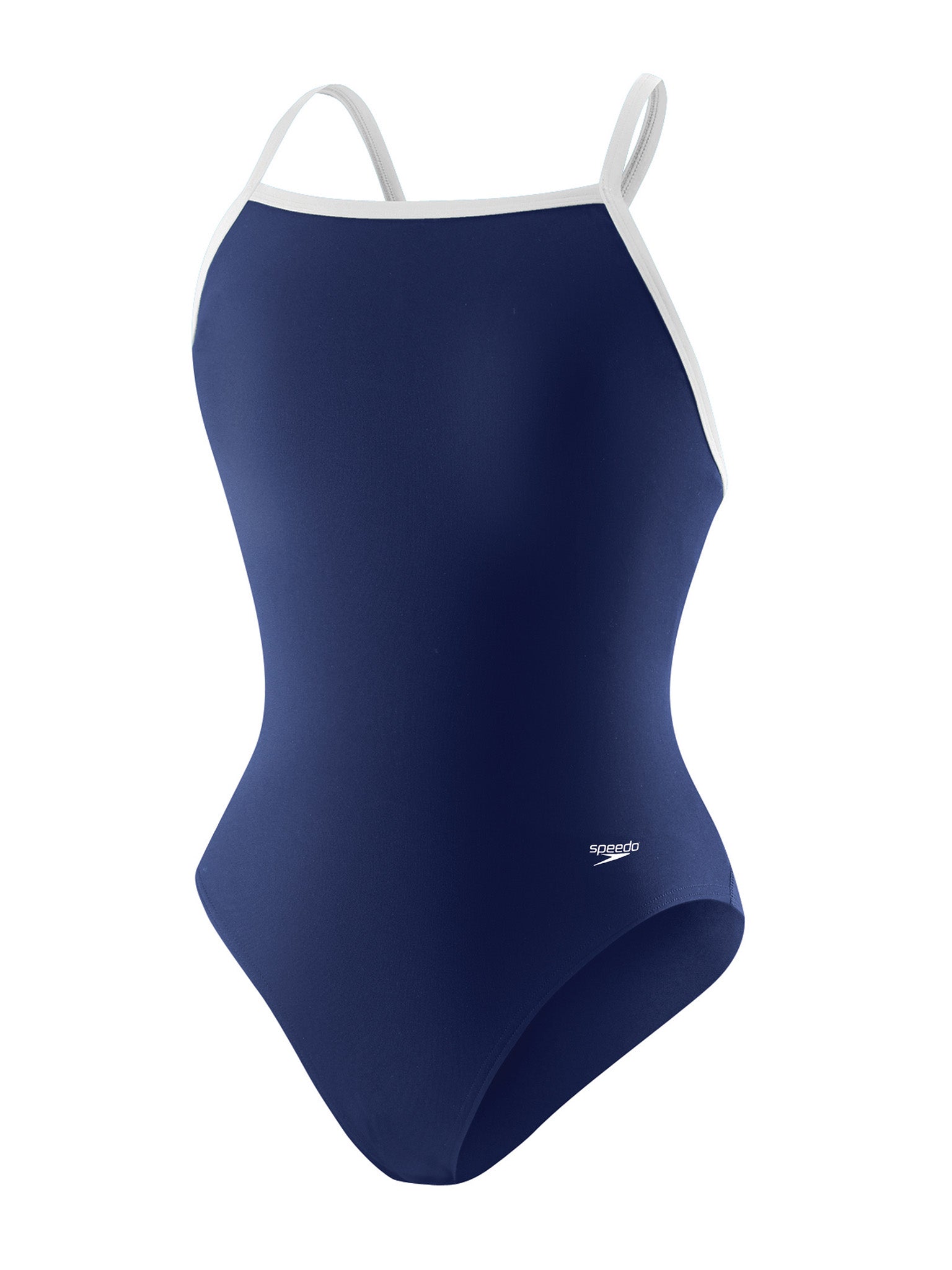 Maillot de bain une-pièce Flyback Endurance+ pour filles - Marine/Blanc