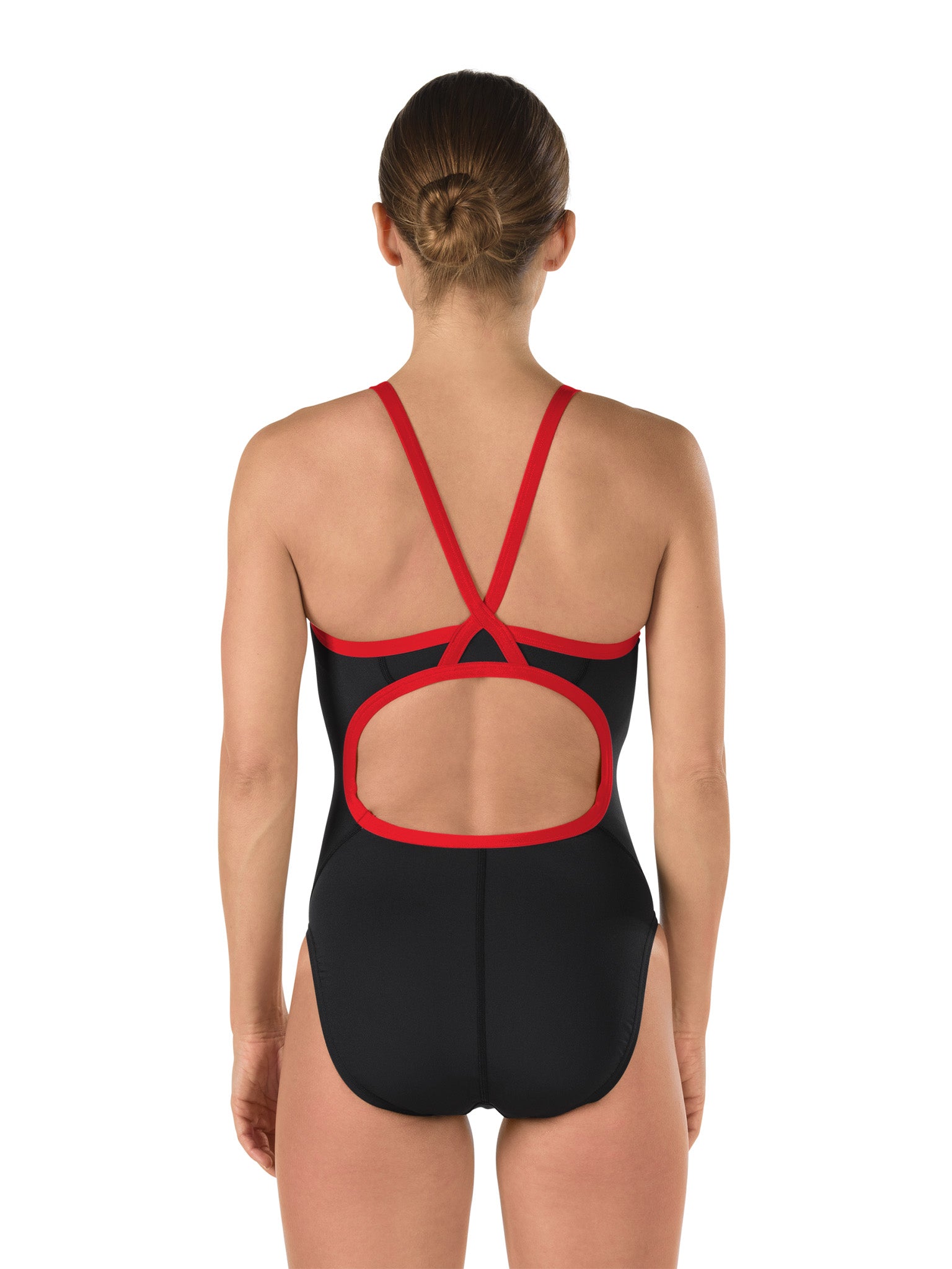 Woman's Flyback Endurance+ One Piece Swimsuit - Black/Red
