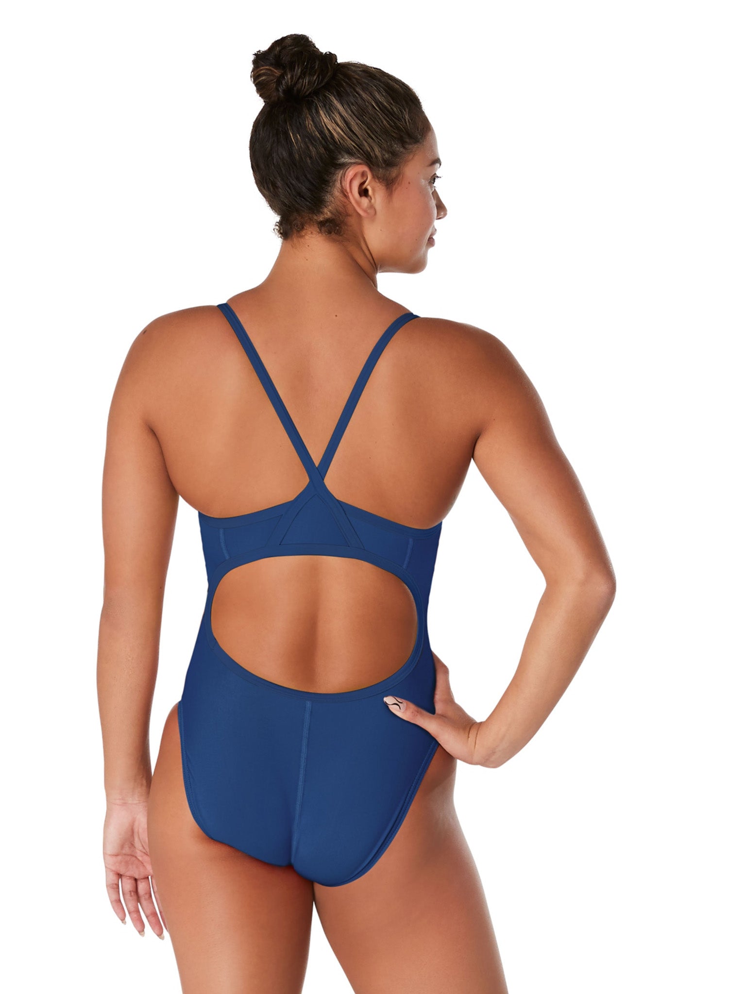 Maillot de bain une piece Flyback Endurance pour femmes Marine