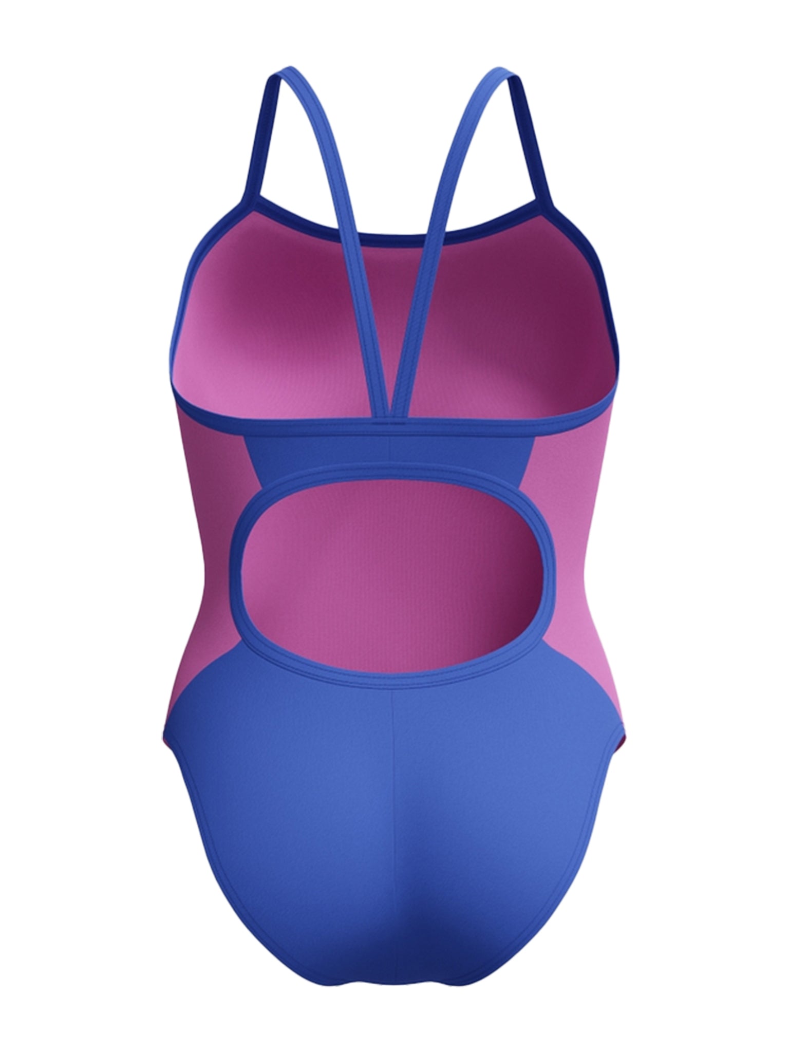 Women's Colorblock Propel Back One Piece Swimsuit - Cobalt Pop