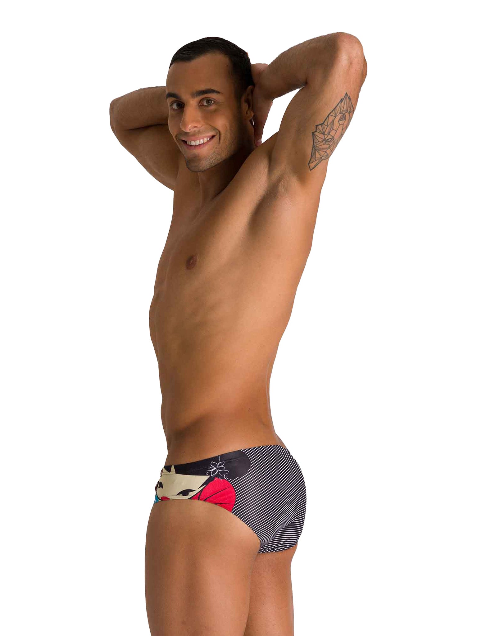Brief de natation Crazy Kokeshi pour hommes