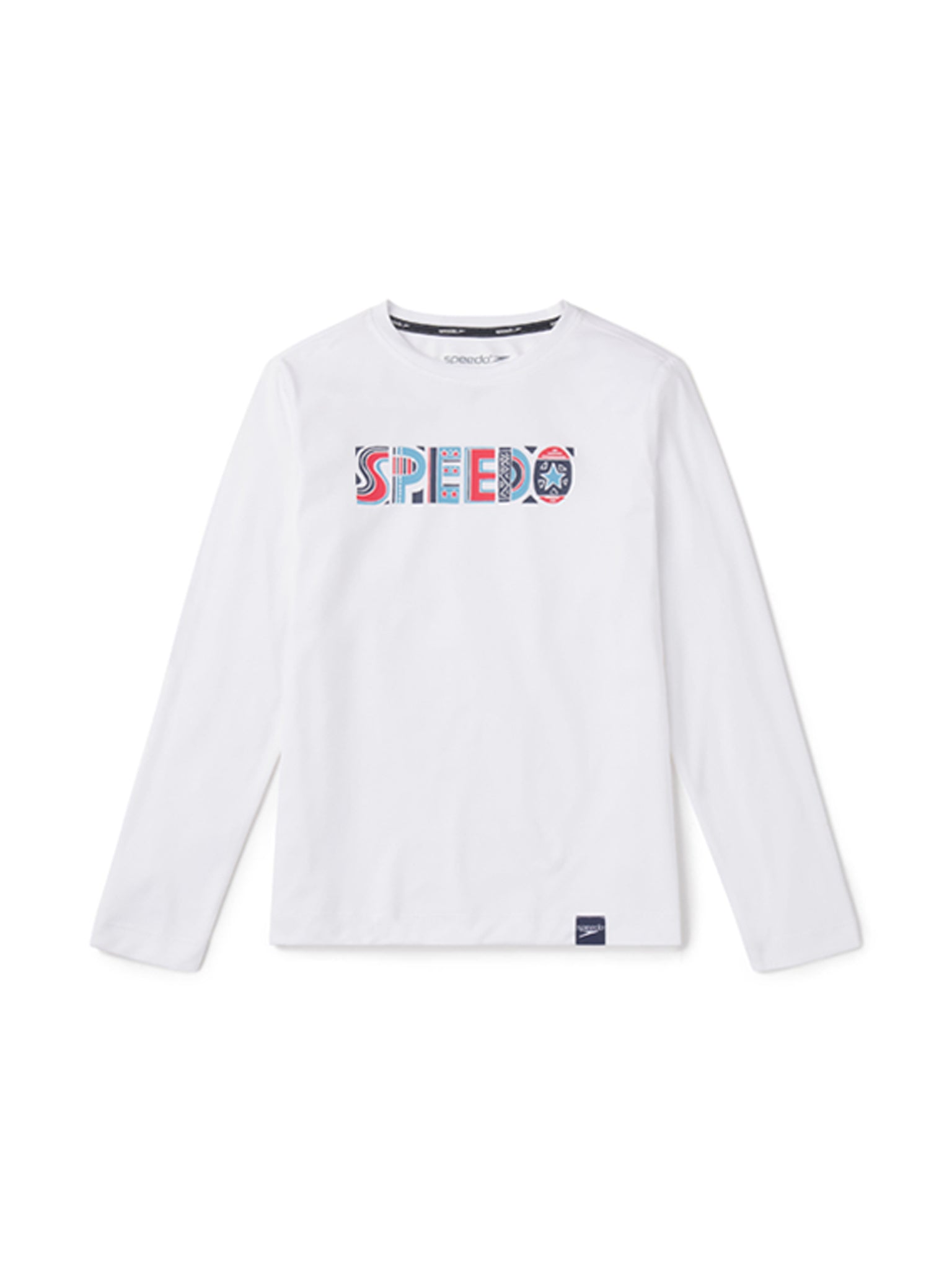 Long Sleeve Swim T-Shirt - Graphic White