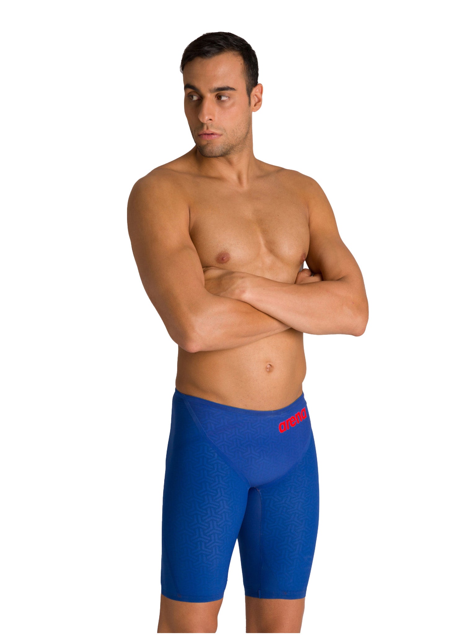 Men's Blue Powerskin Carbon Glide Jammer Racing Suit - Blue