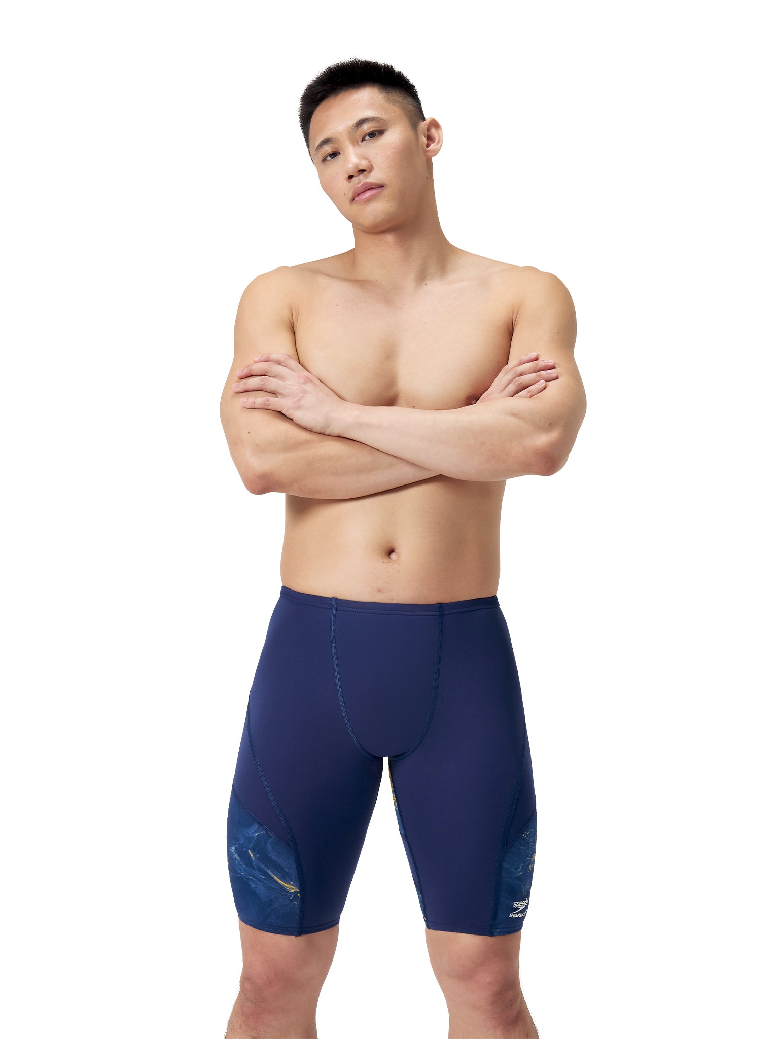 Cuissard de natation Lunar Storm pour hommes - Marine/Or