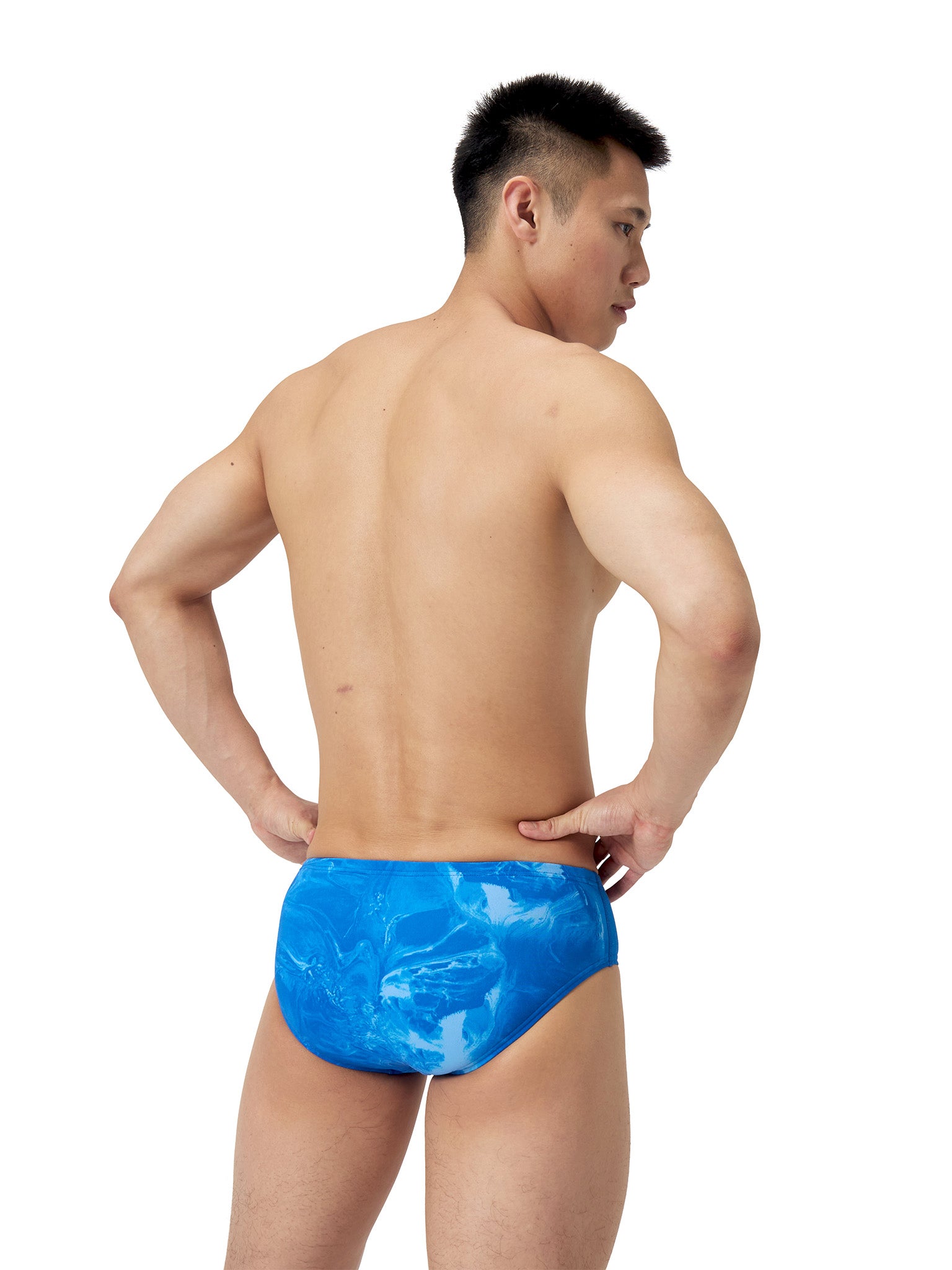 Brief de natation Lunar Storm pour hommes - Bleu royale