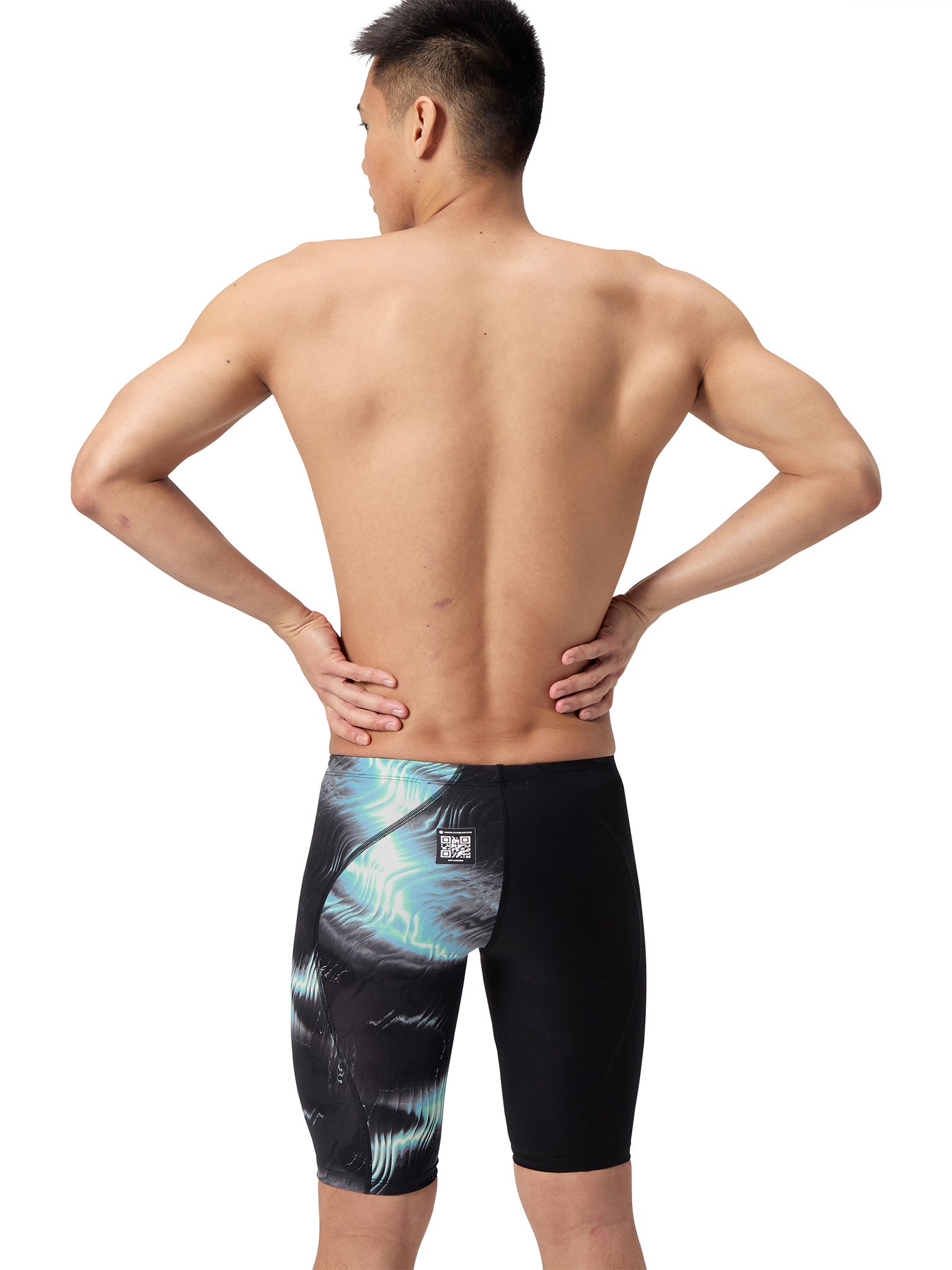Maillot de compétition Fastskin LZR Pro 2.0 Jammer pour hommes - Electro Static/Noir