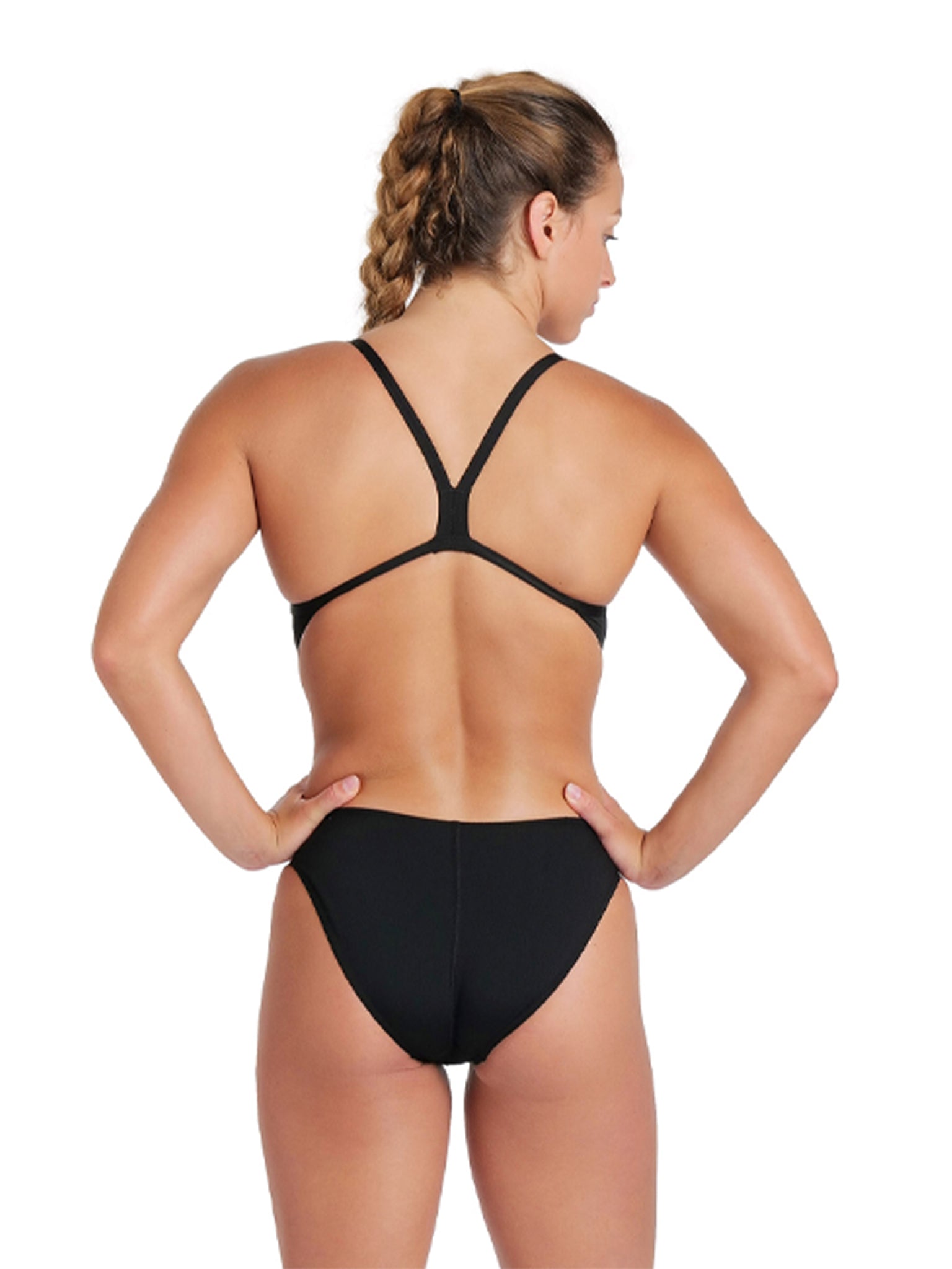 Maillot de bain une-pièce Team Challenge Back pour femmes - Noir