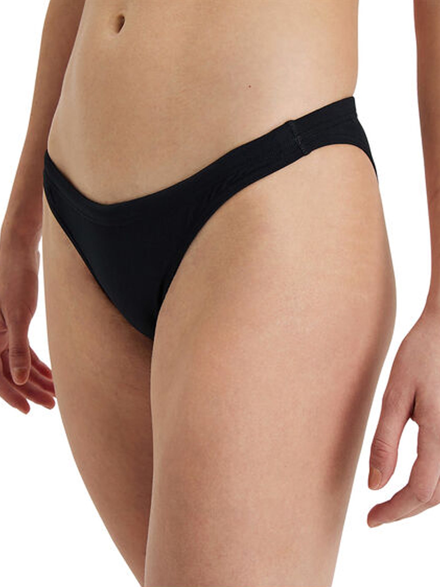Women's Performance Solid Team Swimsuit Bottom - Black/White