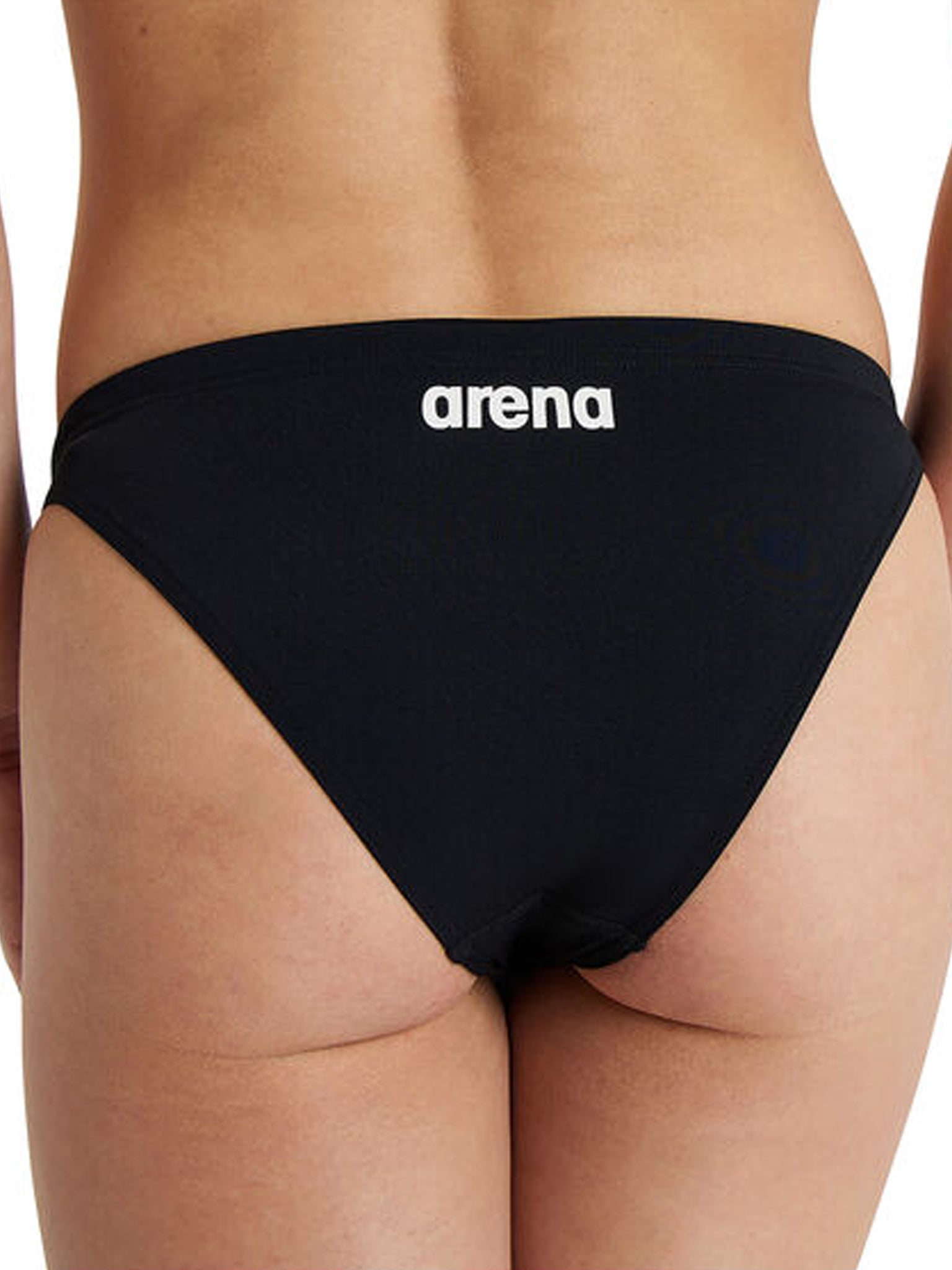 Women's Performance Solid Team Swimsuit Bottom - Black/White