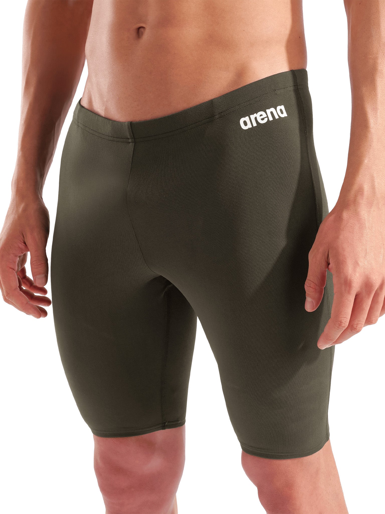 Men's Team Solid Jammer Swimsuit - Dark Sage