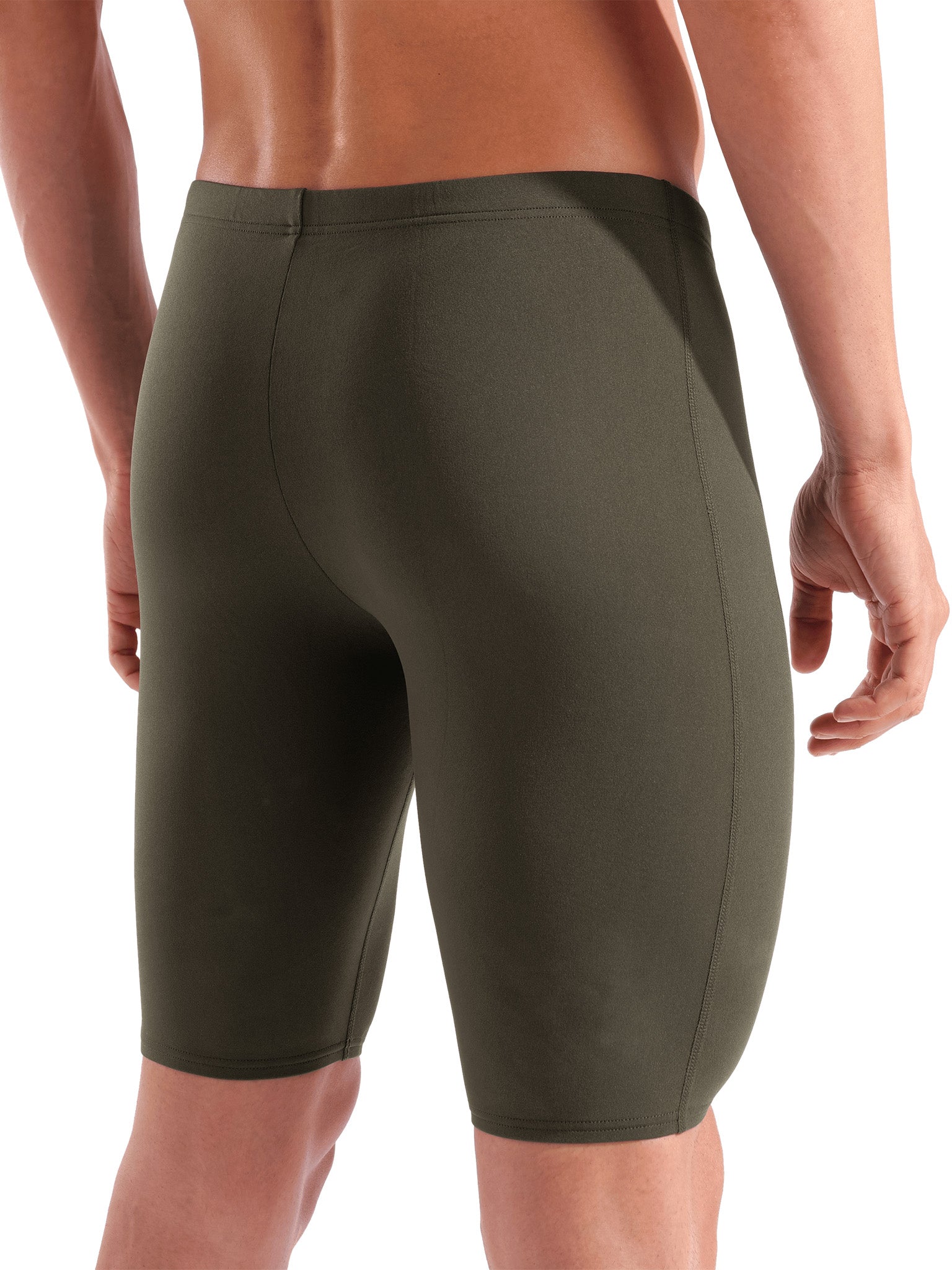 Men's Team Solid Jammer Swimsuit - Dark Sage