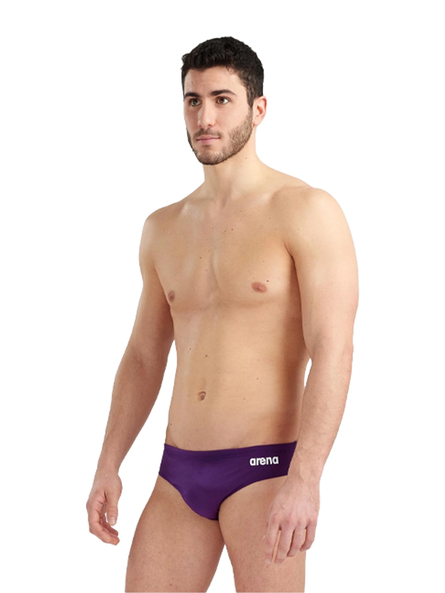 Brief de natation Team Solid pour hommes - Mauve