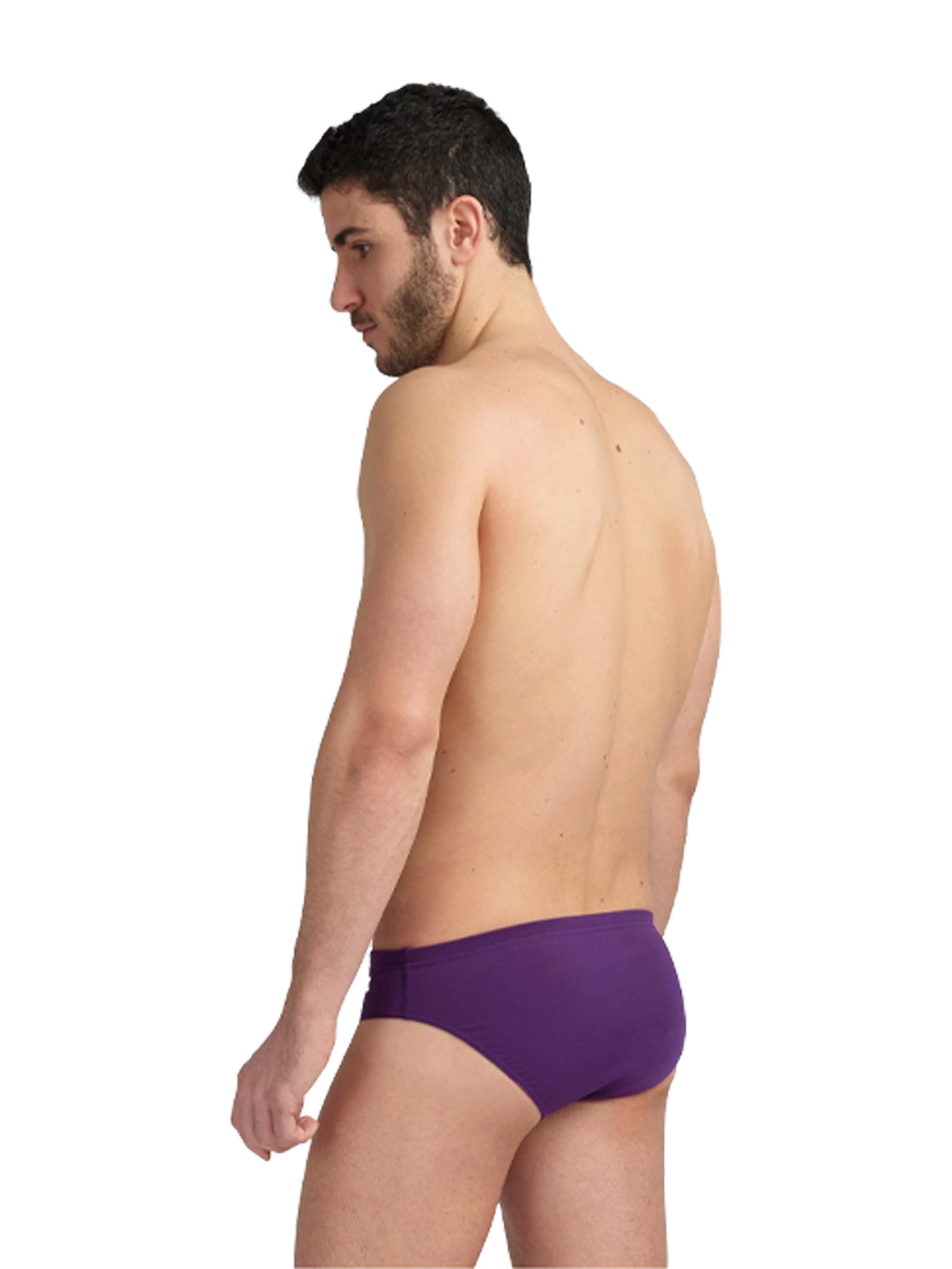 Brief de natation Team Solid pour hommes - Mauve