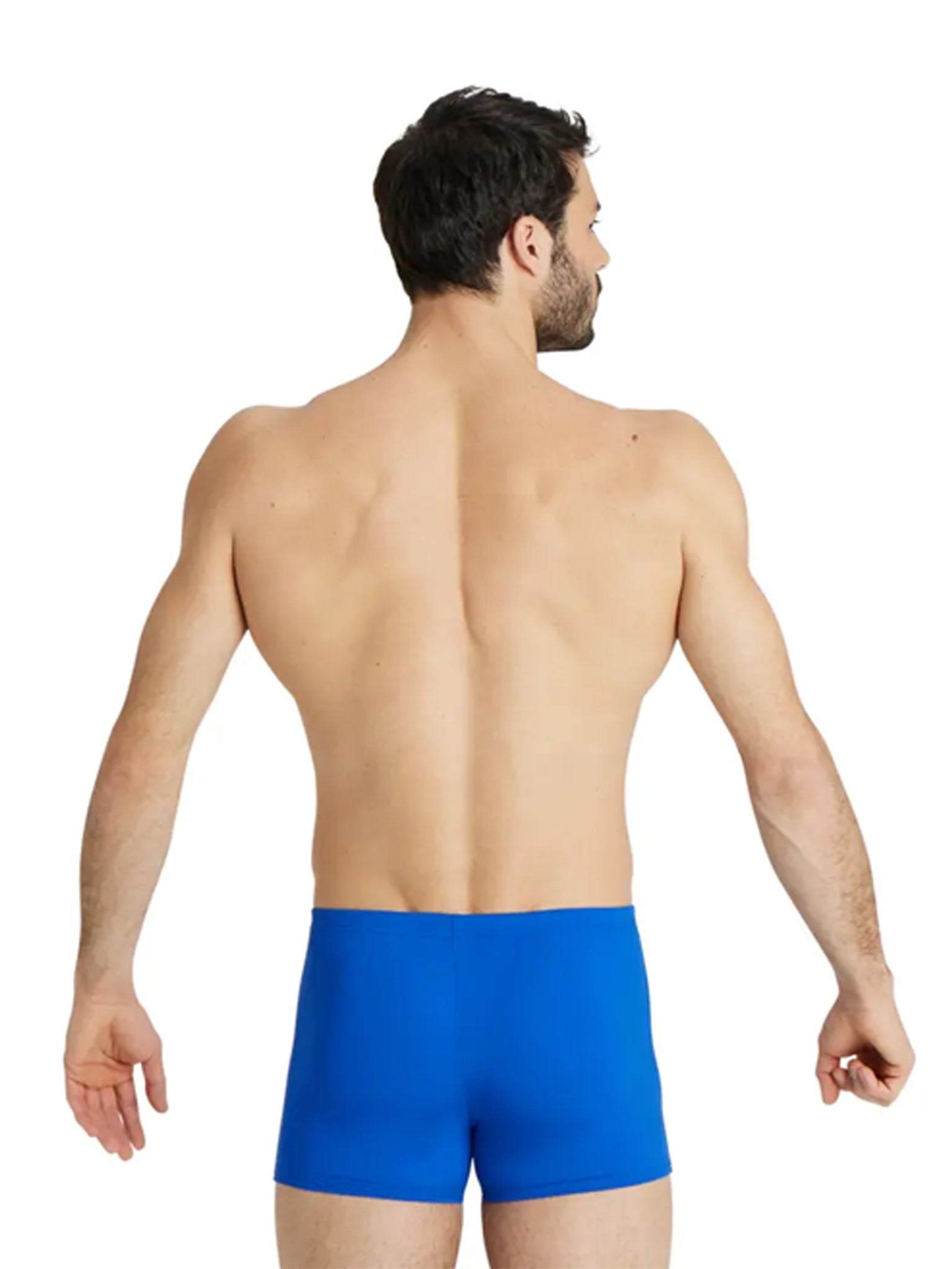 Maillot de natation coupe carrée Team Solid pour hommes - Bleu