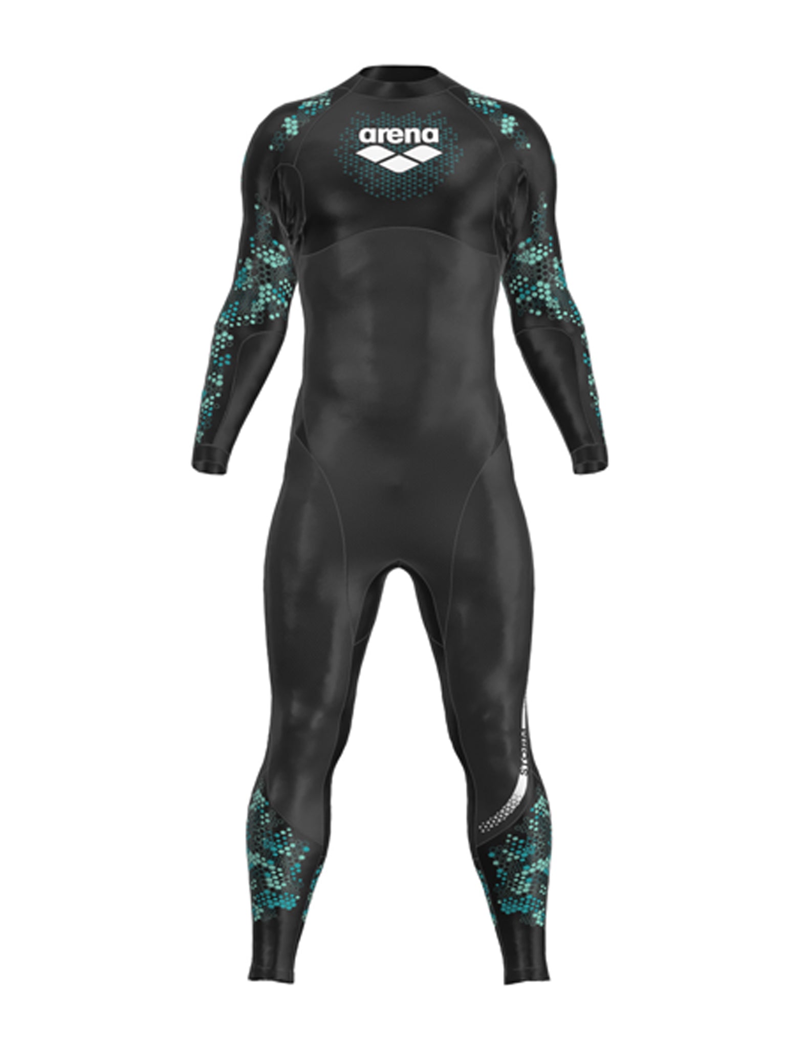 Combinaison d'eau libre Storm pour hommes - Corail/Bleu/Noir