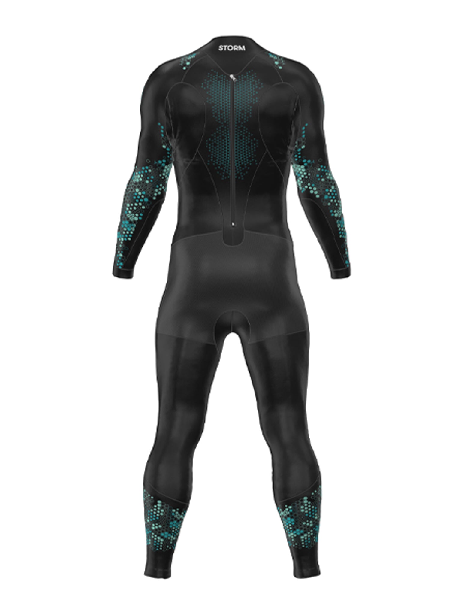Combinaison d'eau libre Storm pour hommes - Corail/Bleu/Noir
