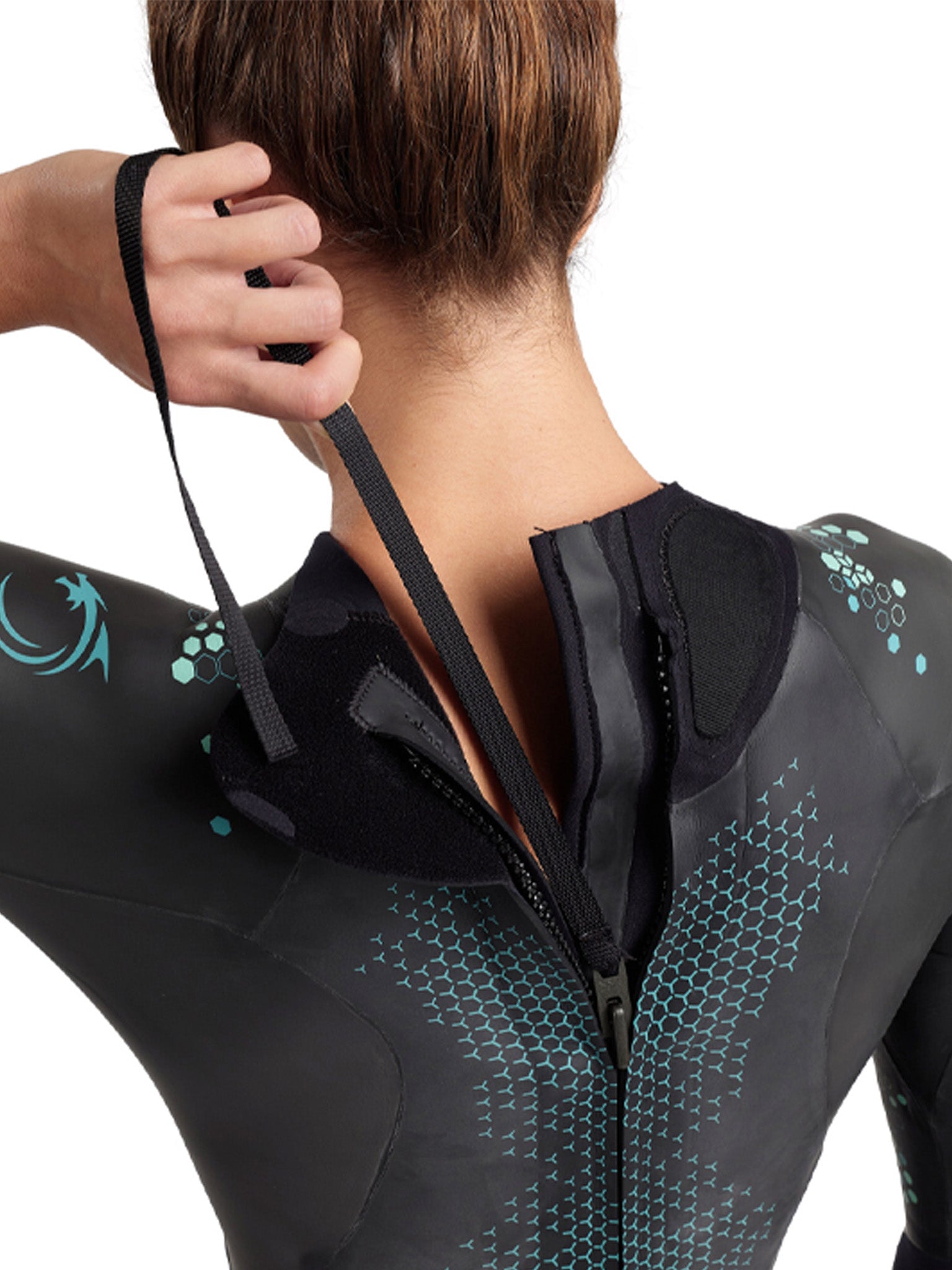 Women's Storm Wetsuit - Coral/Blue/Black