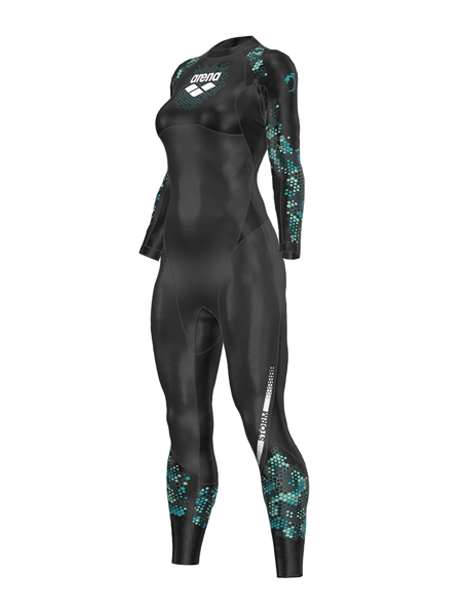 Women's Storm Wetsuit - Coral/Blue/Black