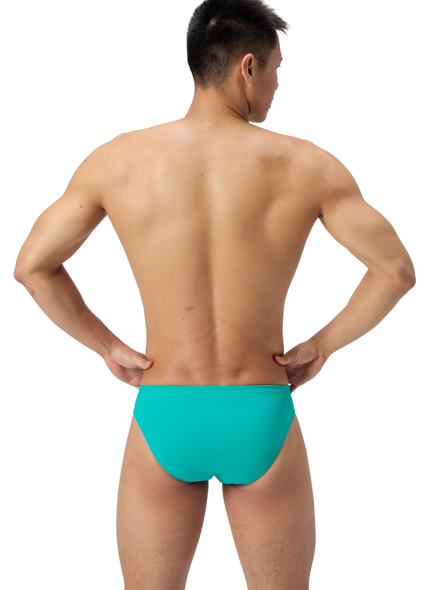 Brief de natation Solid pour hommes - Turquoise Gem