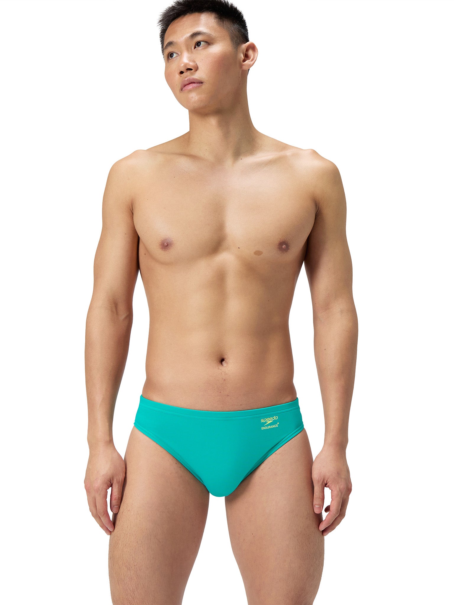 Brief de natation Solid pour hommes - Turquoise Gem
