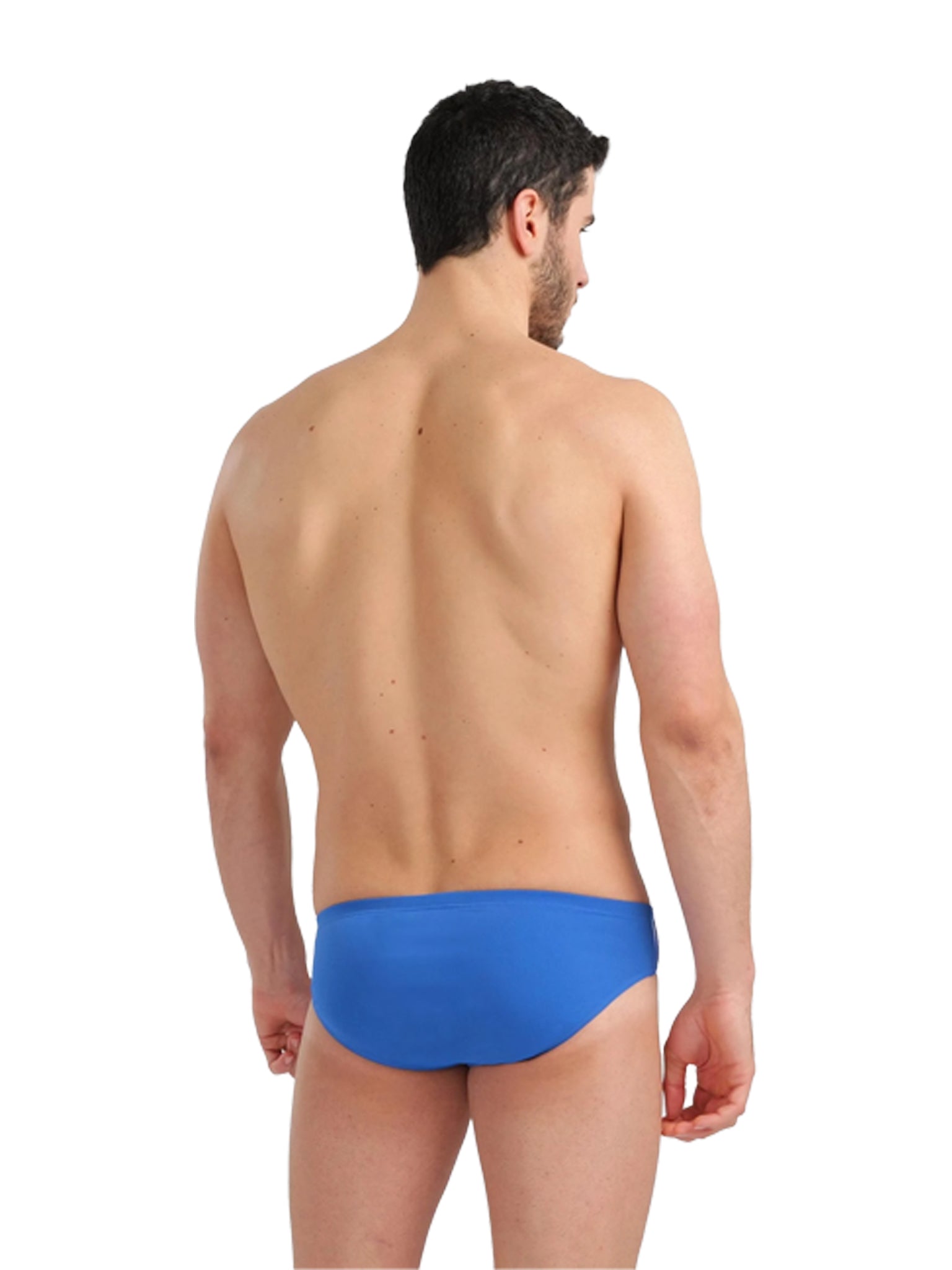 Brief de natation Marbled pour hommes - Bleu Royal