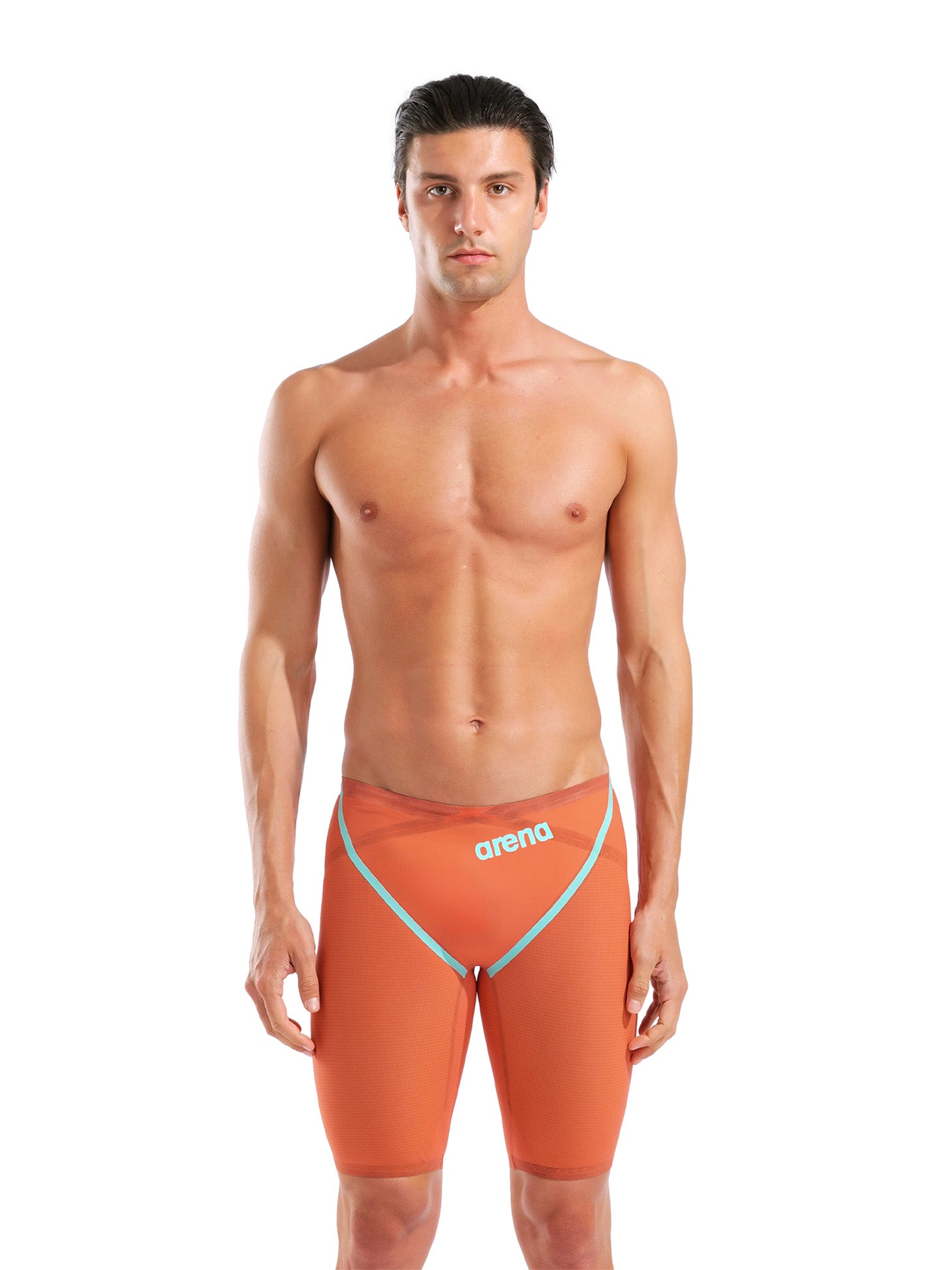 Men's Powerskin Carbon Glide Jammer Racing Suit L.E. - Sunset Coral