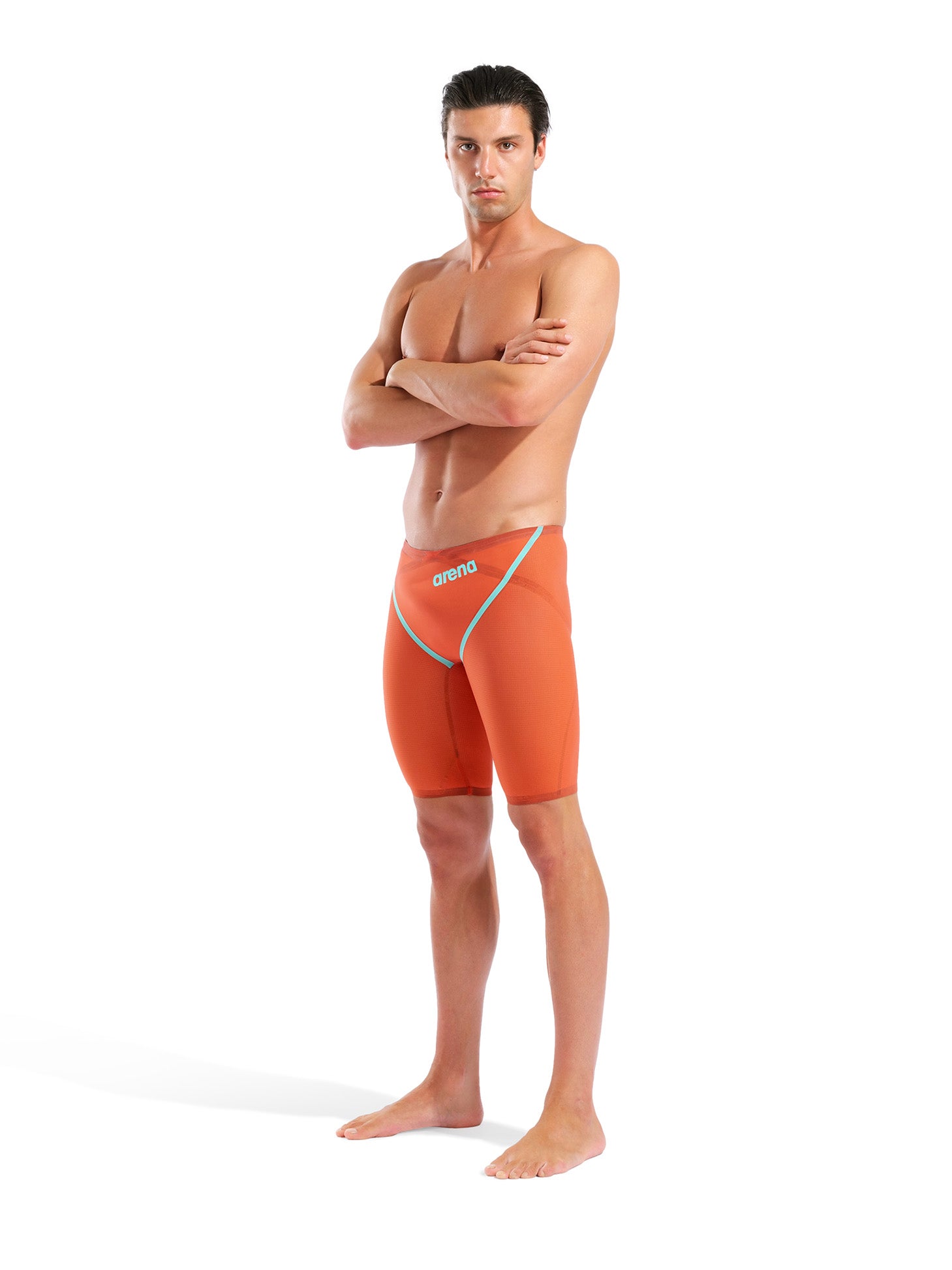 Men's Powerskin Carbon Glide Jammer Racing Suit L.E. - Sunset Coral