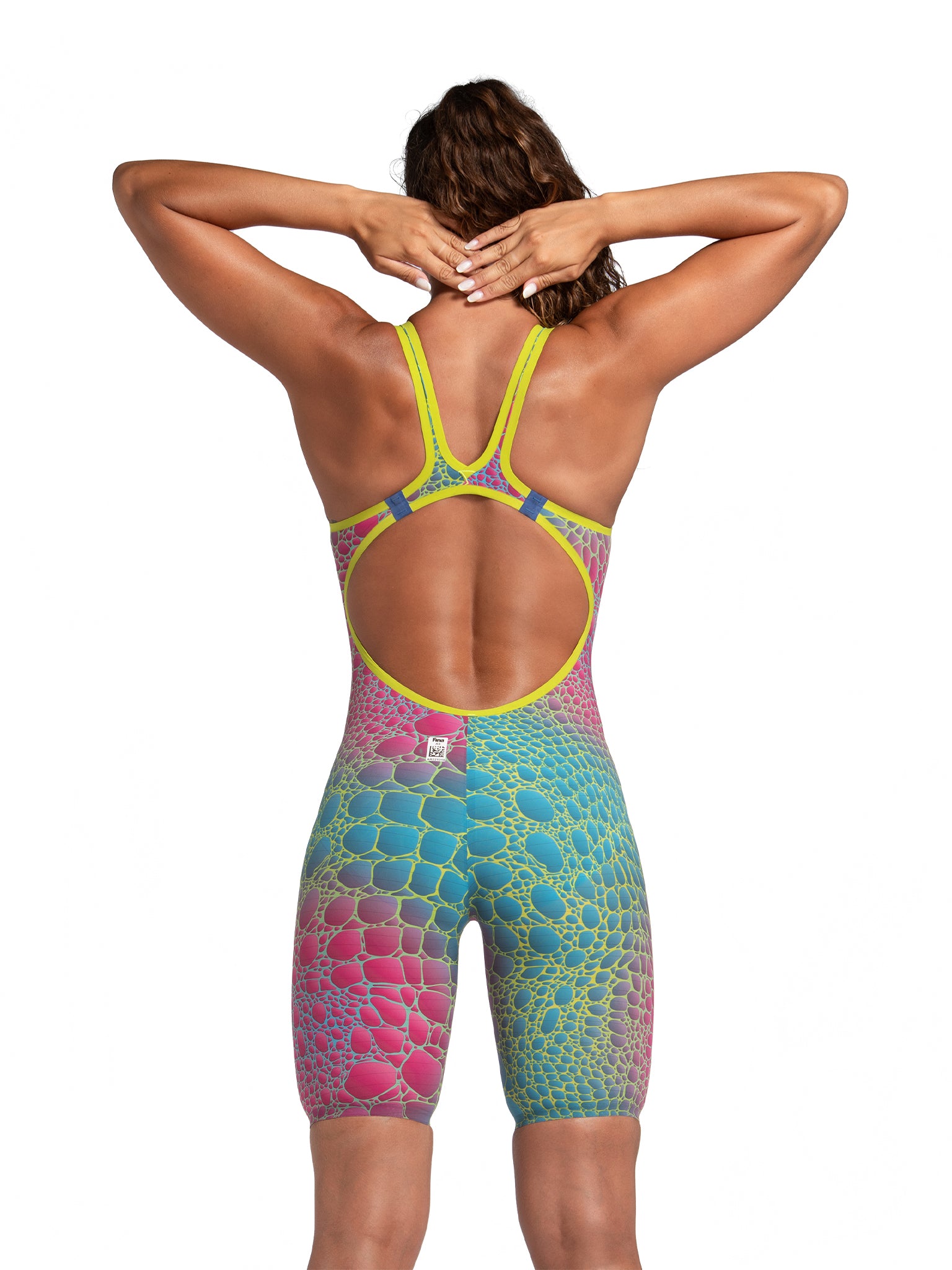 Maillot de competition Powerskin Carbon Air2 Open Back pour femmes E.L All Tides