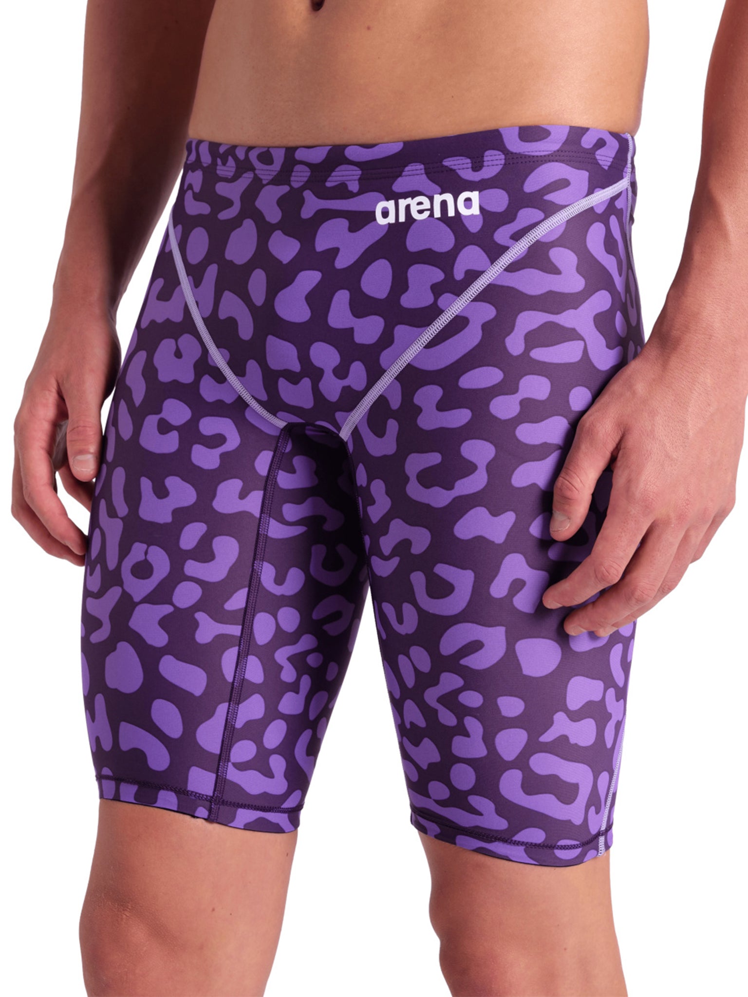 Maillot de compétition Powerskin St Next Jammer pour hommes E.L. - Leopard Skin Violet