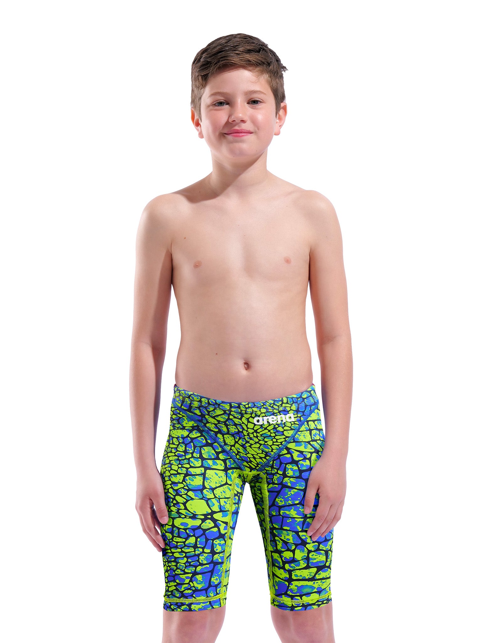 Maillot de compétition Powerskin St Next Jr Jammer pour garcons E.L. - Snake Green