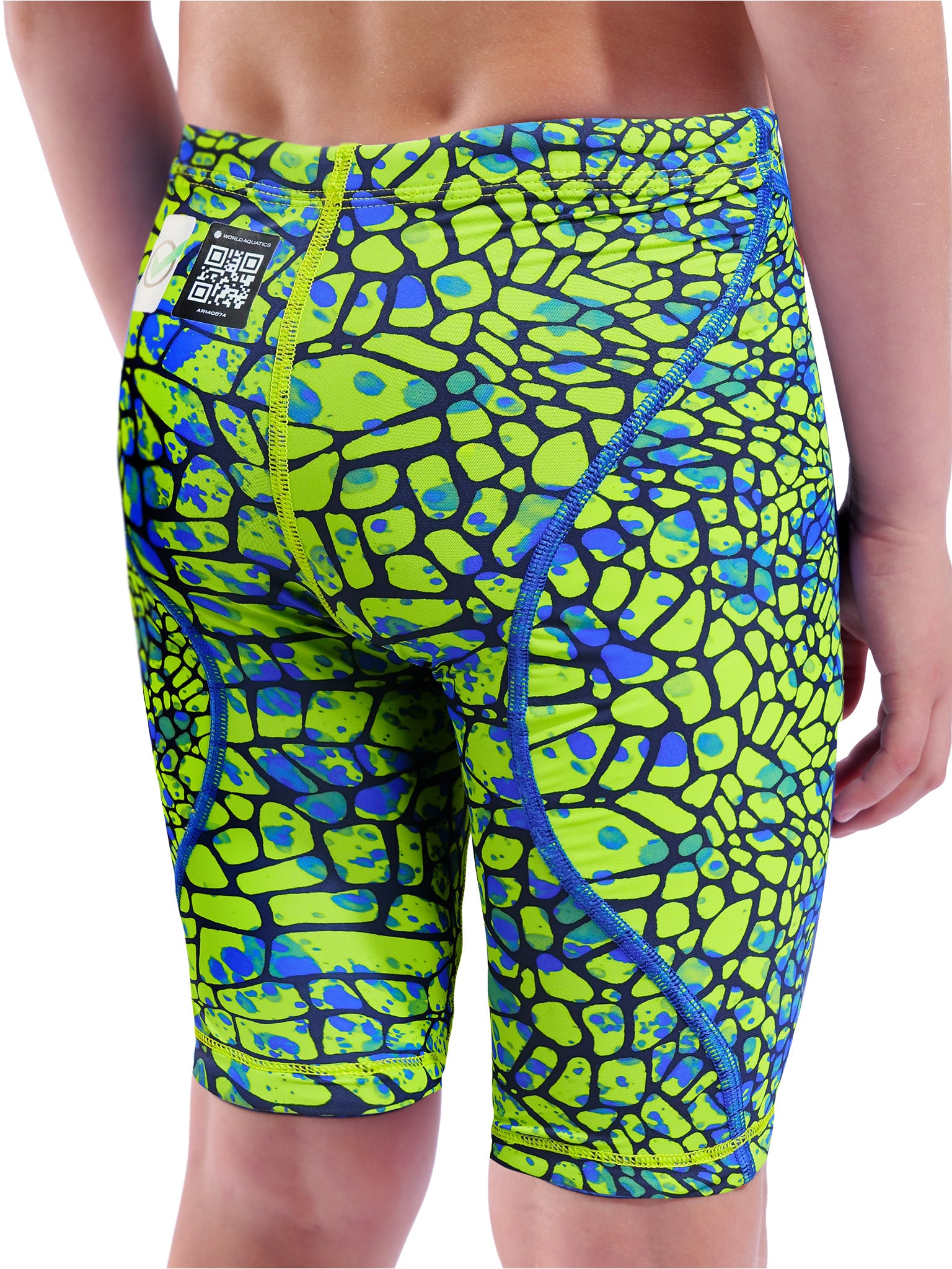 Maillot de compétition Powerskin St Next Jr Jammer pour garcons E.L. - Snake Green