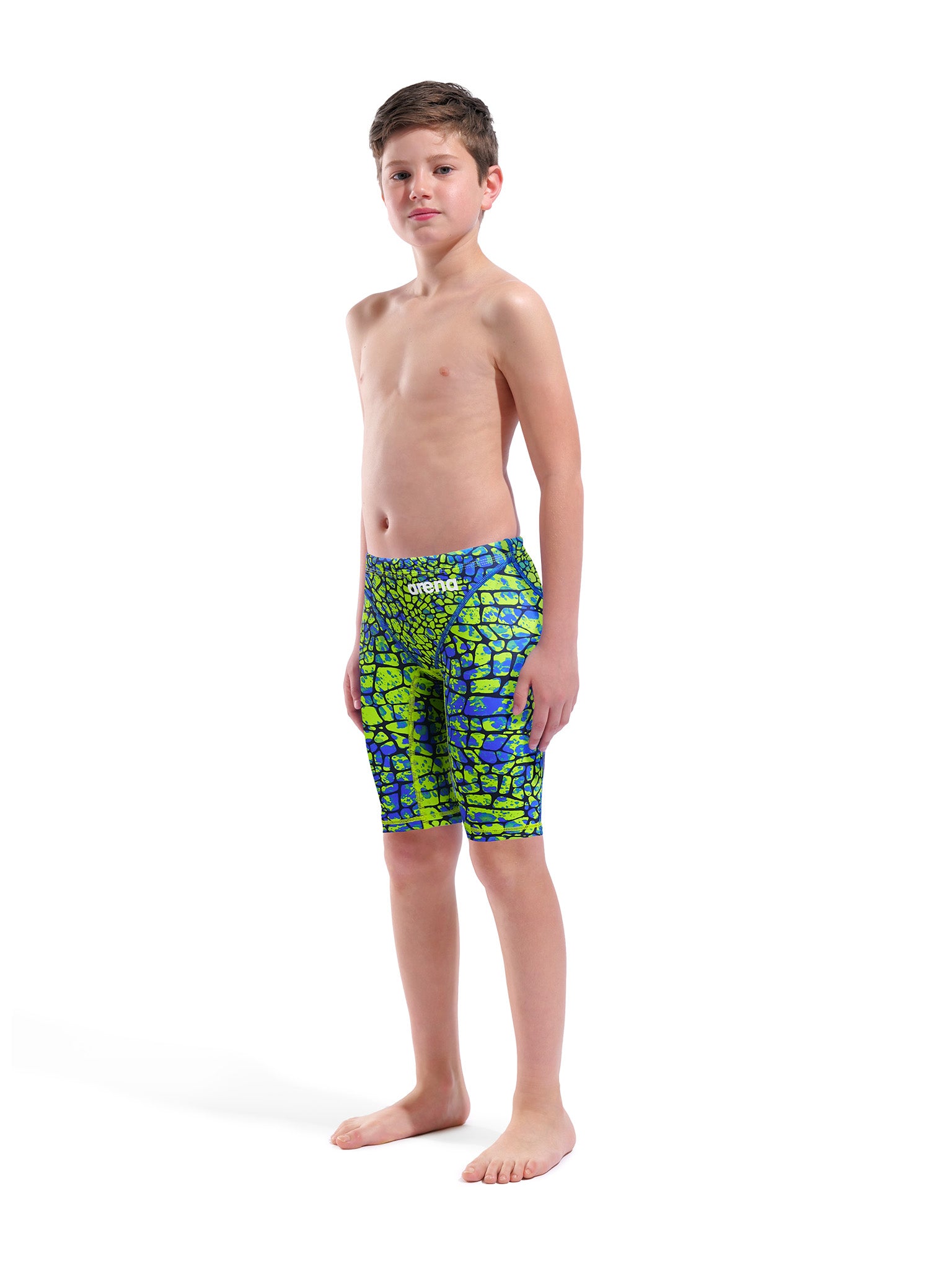 Maillot de compétition Powerskin St Next Jr Jammer pour garcons E.L. - Snake Green
