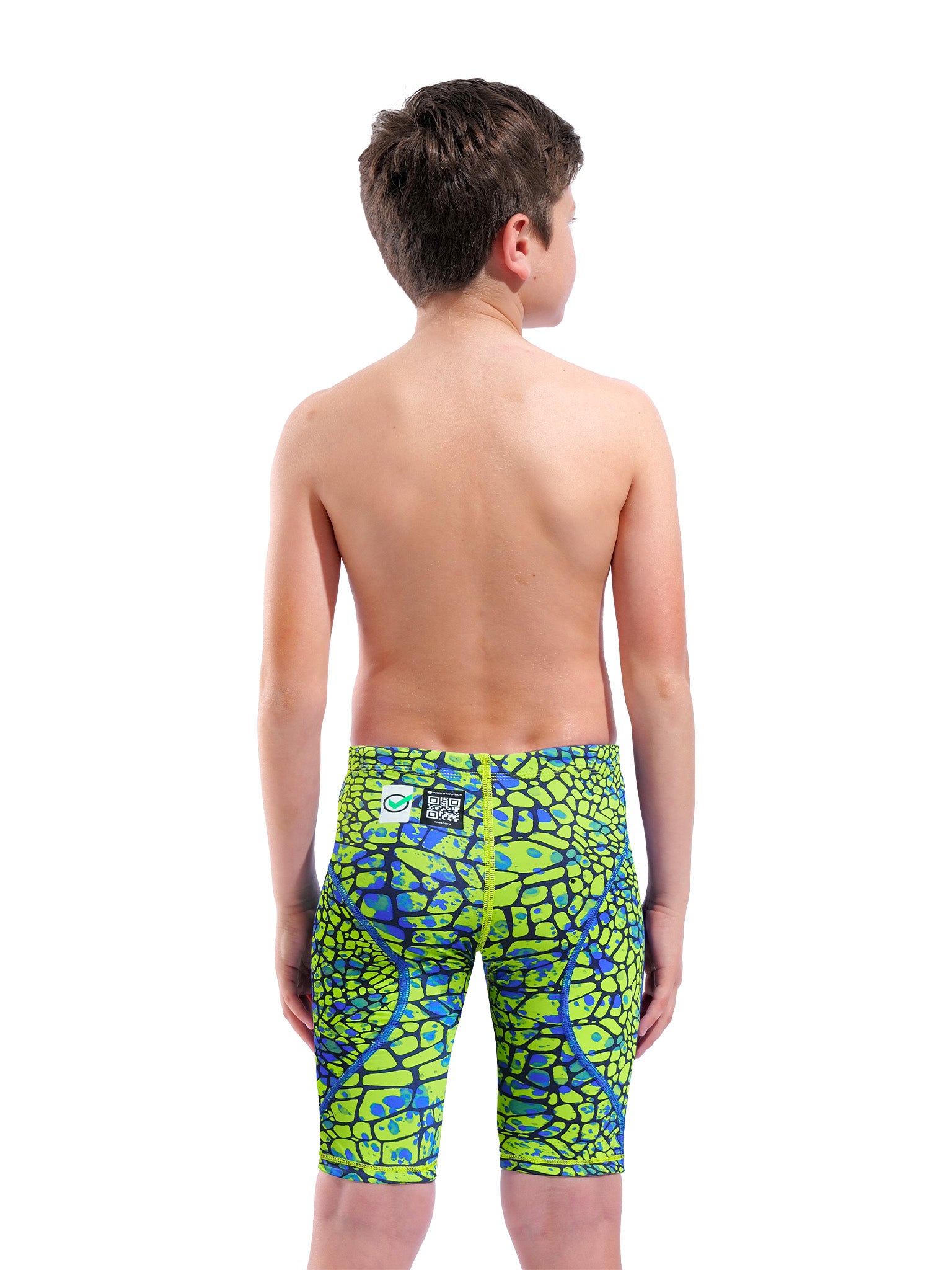 Maillot de compétition Powerskin St Next Jr Jammer pour garcons E.L. - Snake Green