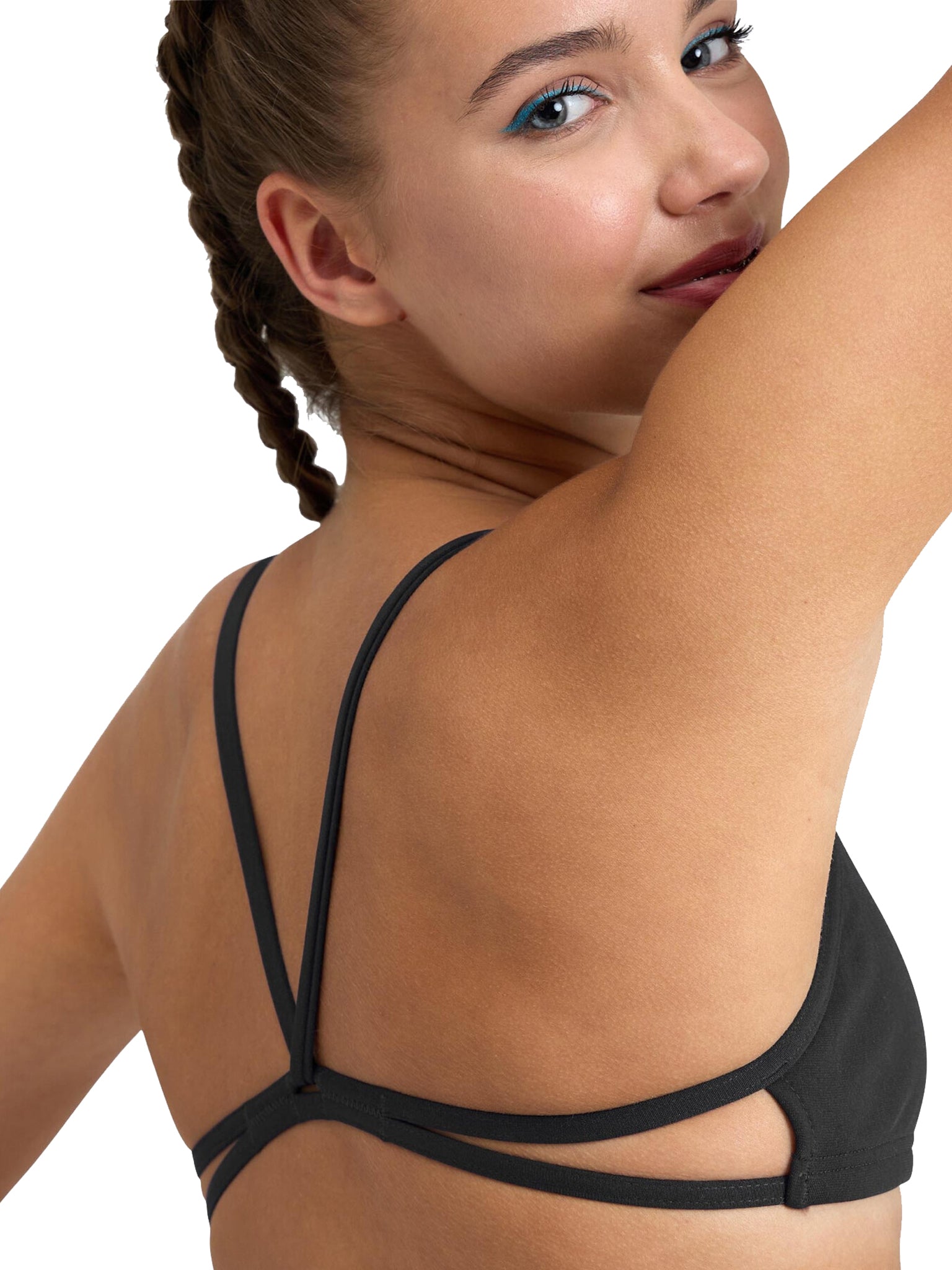 Haut de maillot de bain Play Bandeau pour femmes - Noir