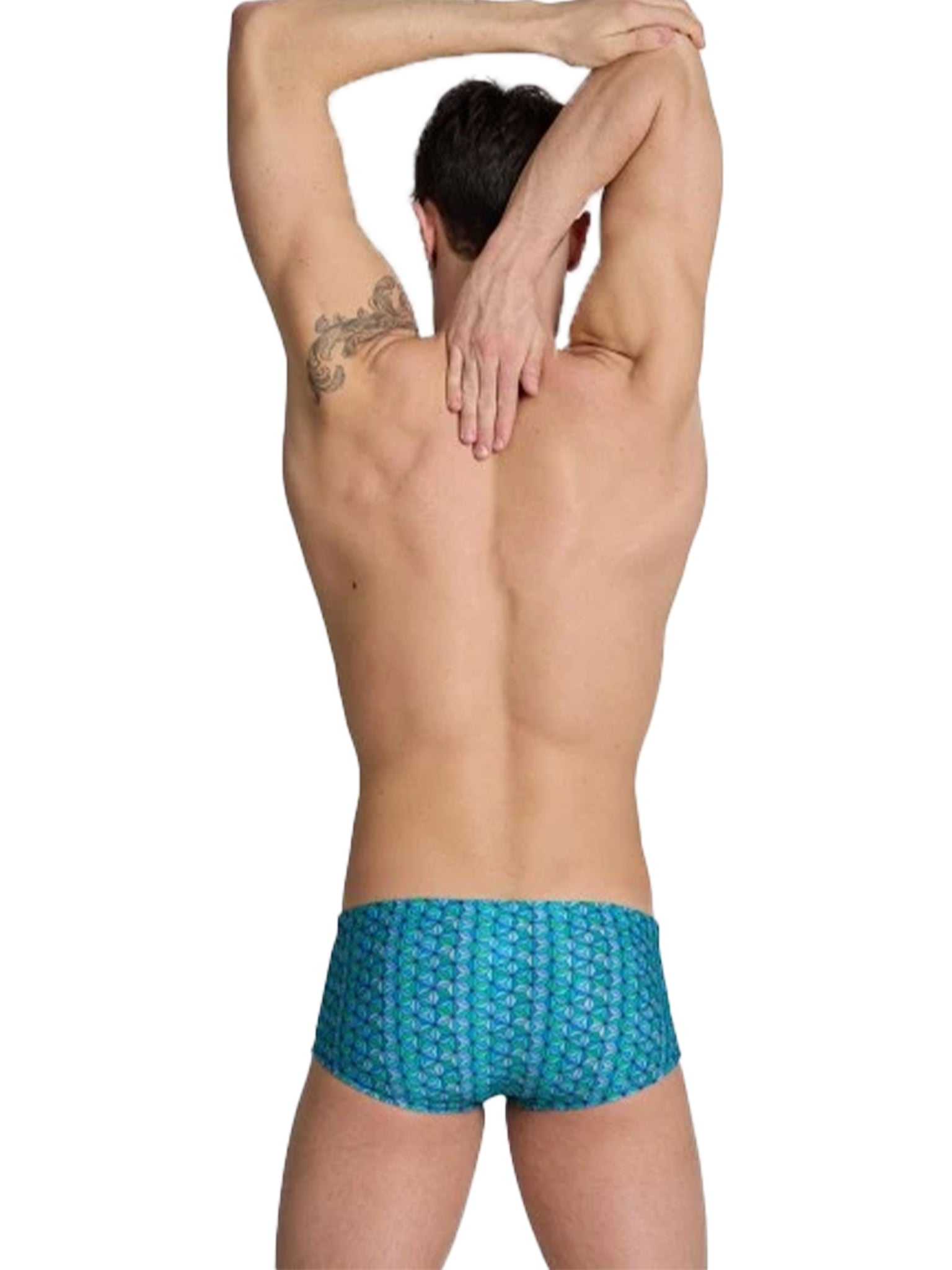 Short de natation taille basse Starfish pour hommes - Turquoise