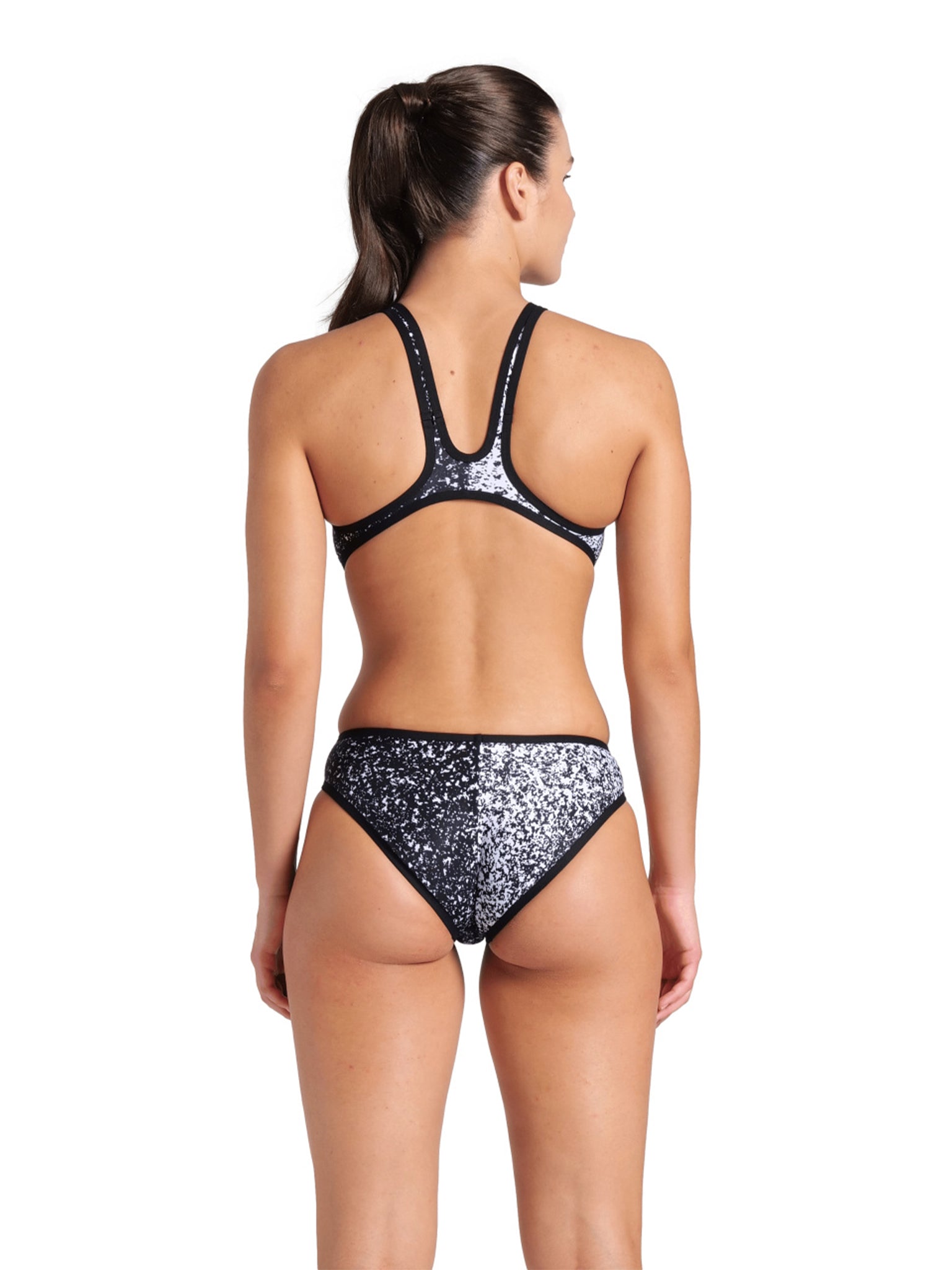 Maillot de bain une-pièce One Paints Tech Back pour femmes - Noir