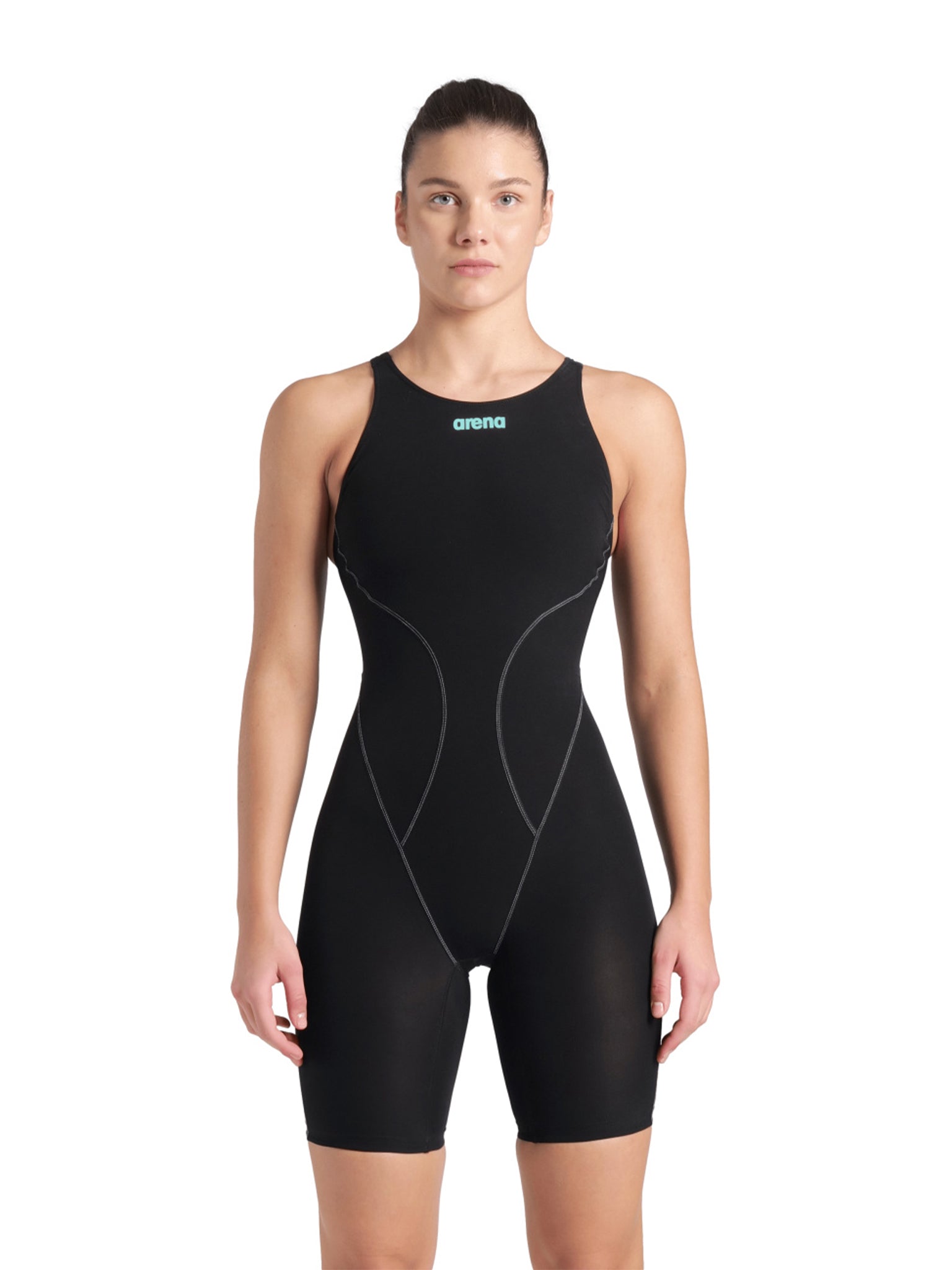 Women's Powerskin Impulso Open Back Racing Suit - Black