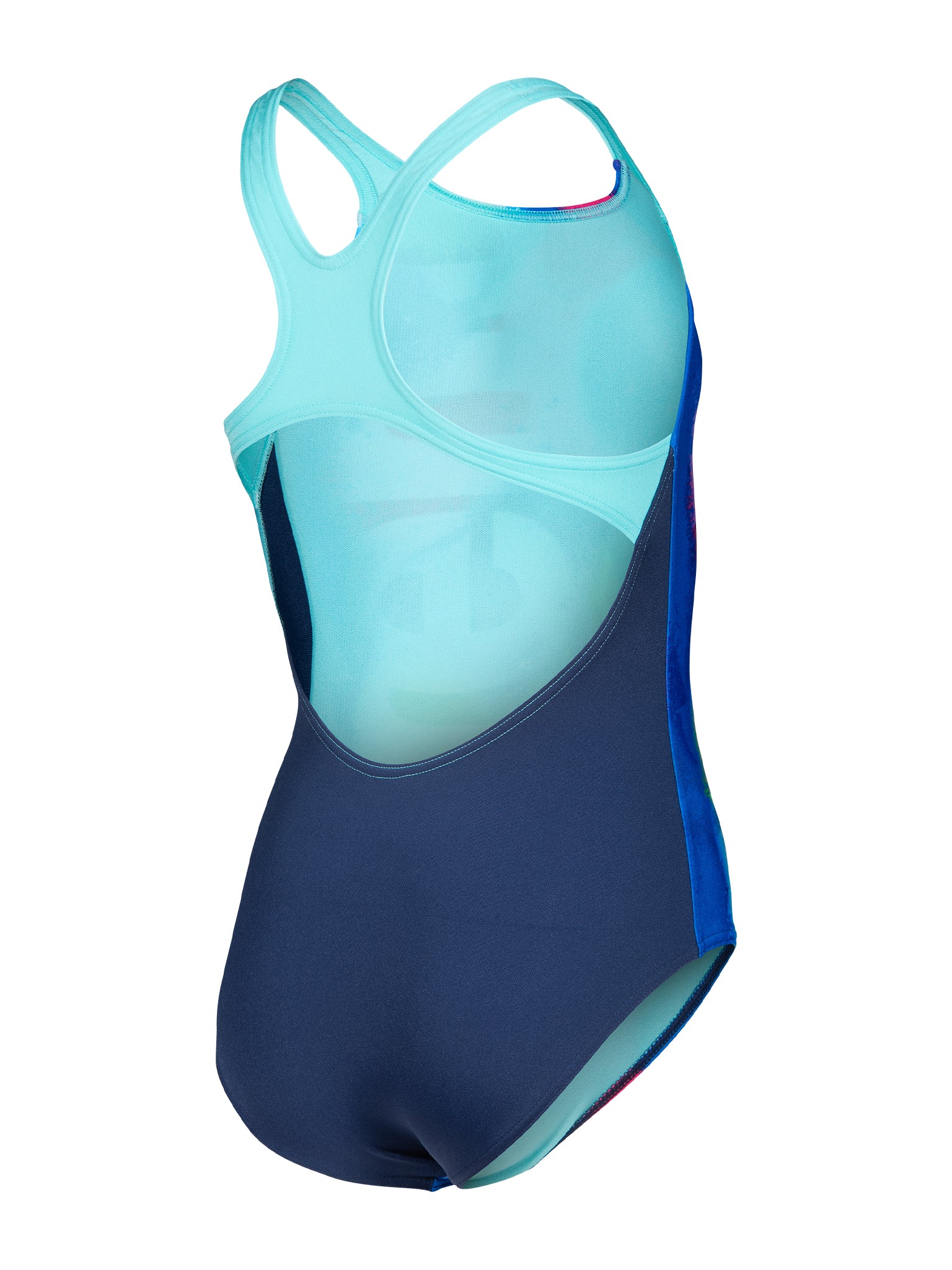 Maillot de bain une-pièce Spray Paint Pro Back pour filles - Marine/Eau