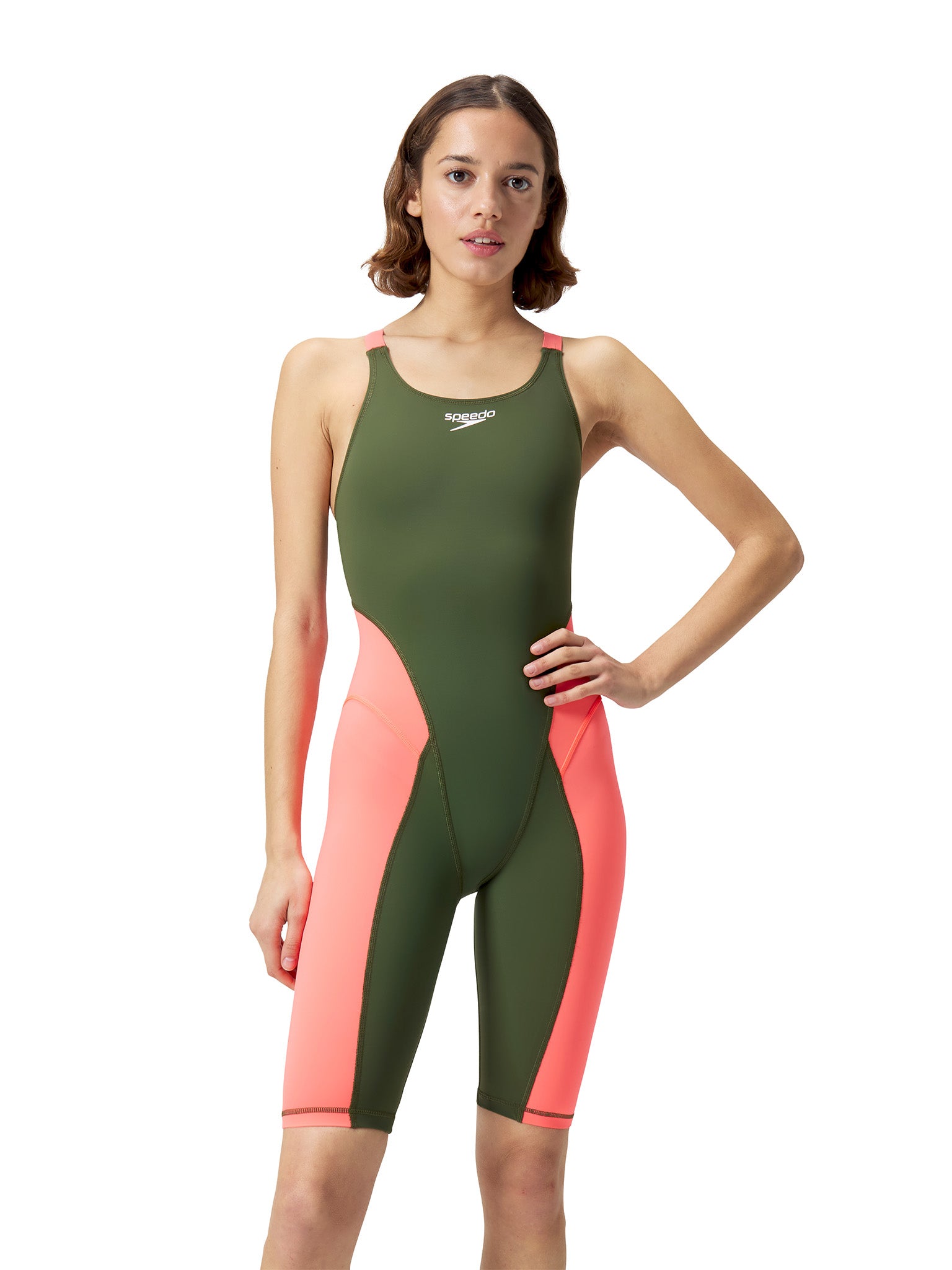 Maillot de compétition Solid Vanquisher Kneeskin pour femmes - Siren Red
