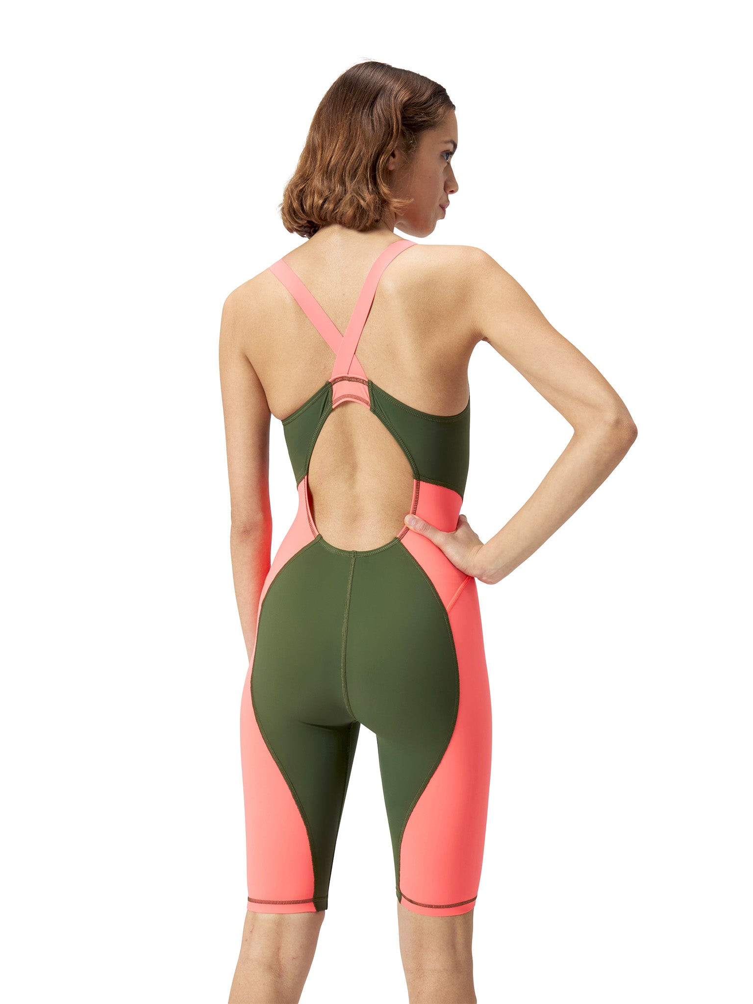 Maillot de compétition Solid Vanquisher Kneeskin pour femmes - Siren Red