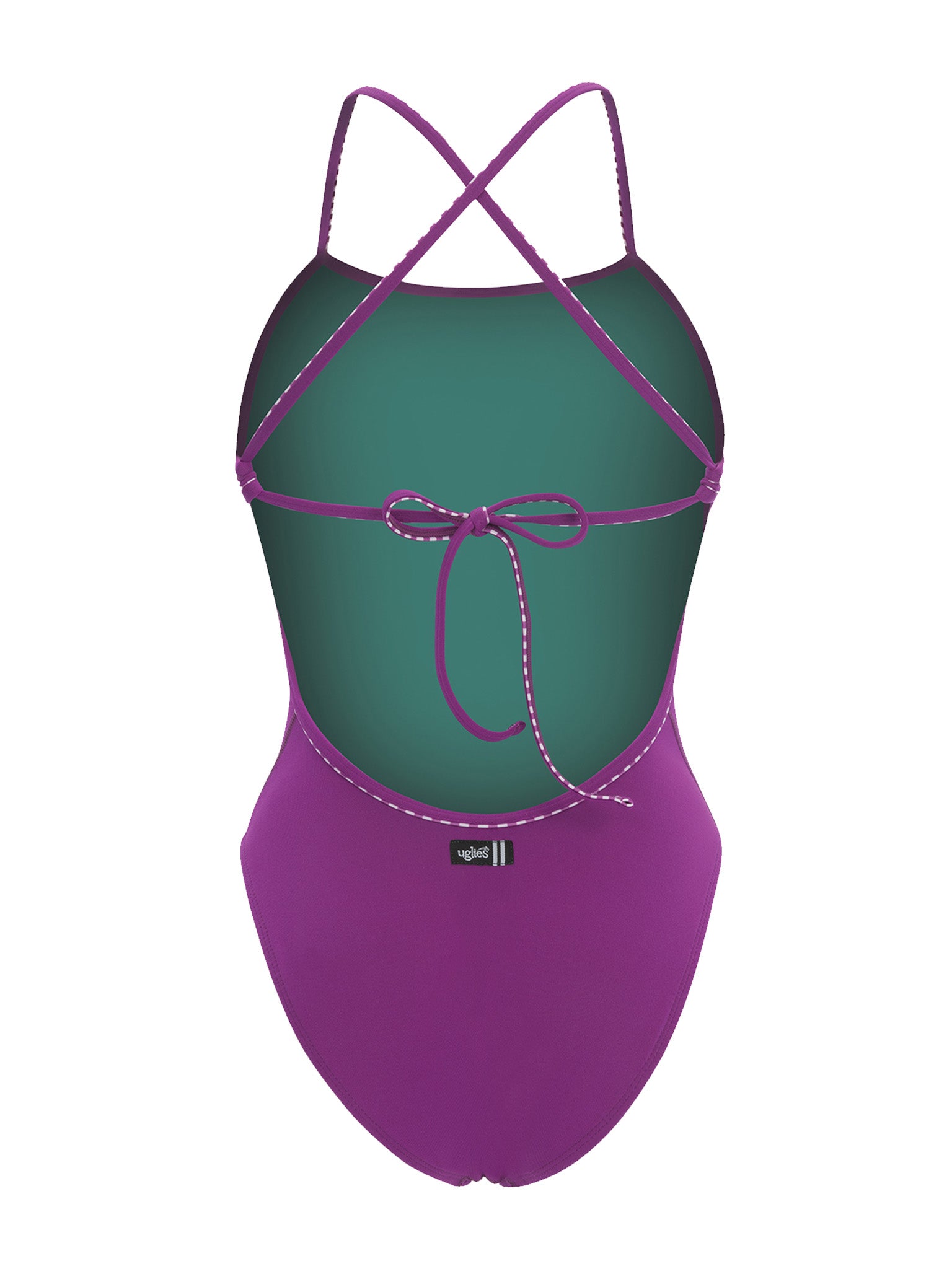 Maillot de bain une-pièce Tie Back Uglies Revibe pour femmes - Rose