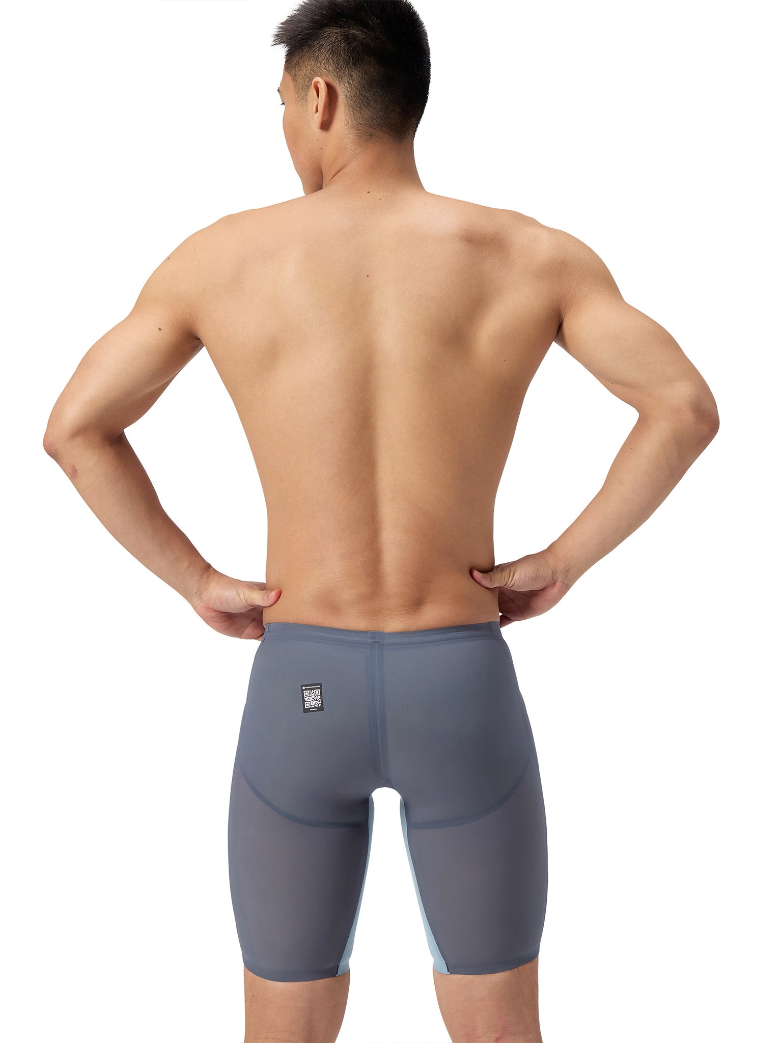 Maillot de compétition Fastskin LZR Pure Valor 2.0 Jammer pour hommes - Grey Lead/Acadia Blue